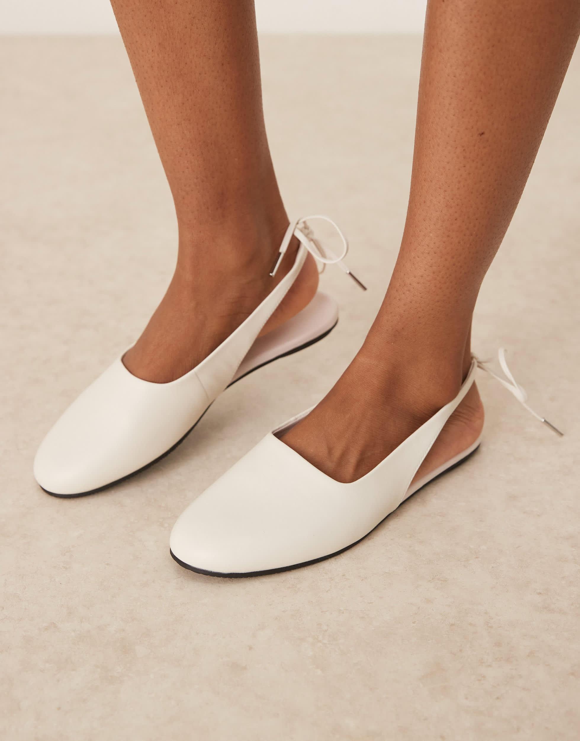 Leather Flats Calvin Klein Pointed Toe Flats Ballet Flats Calvin