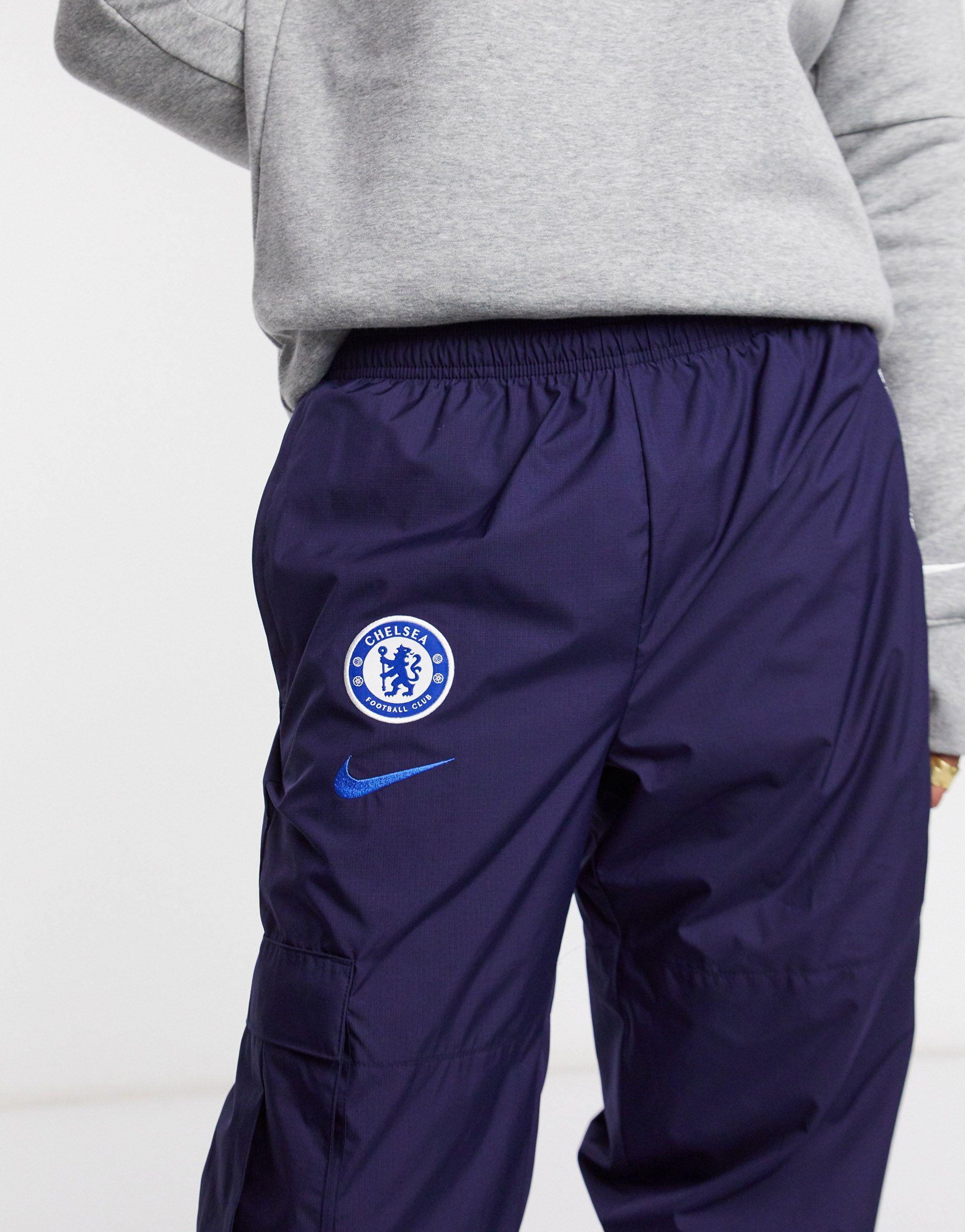 Nike Football Chelsea Fc Cargo joggers in Blue for Men Lyst UK
