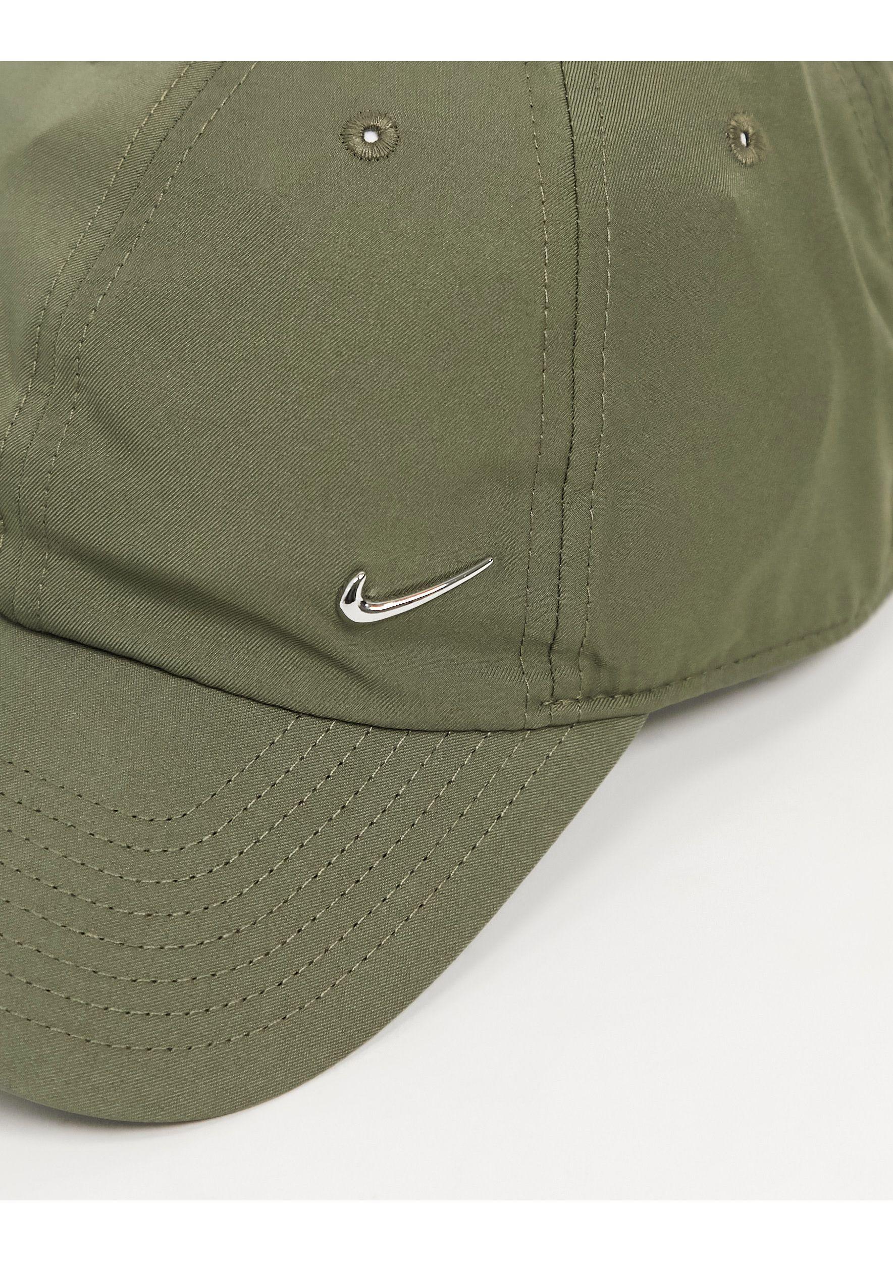 Nike Synthetic Metal Swoosh Cap in Khaki (Green) for Men | Lyst Australia
