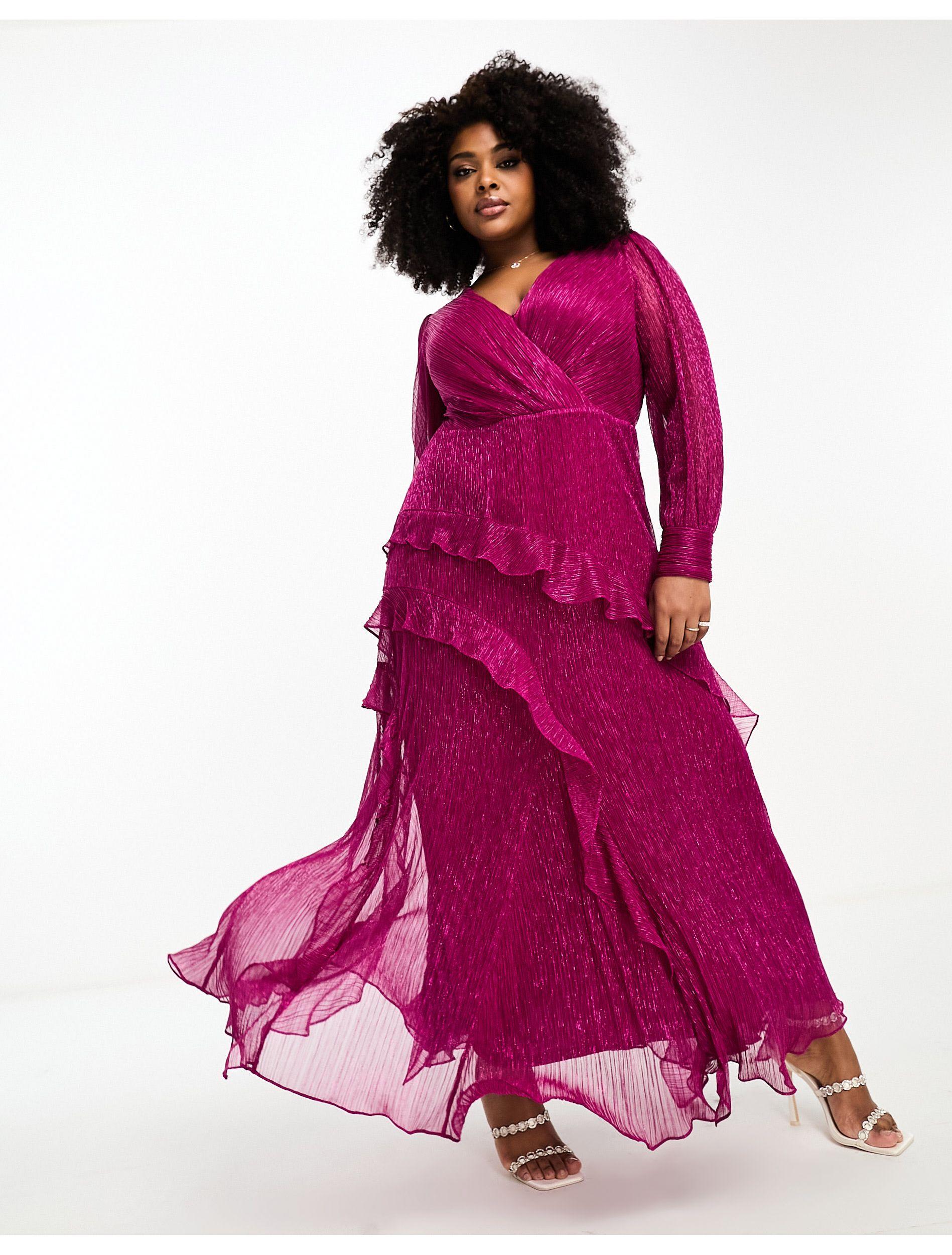 Forever New Sheer Sleeve Cut out Plisse Maxi Dress in Pink Lyst Australia