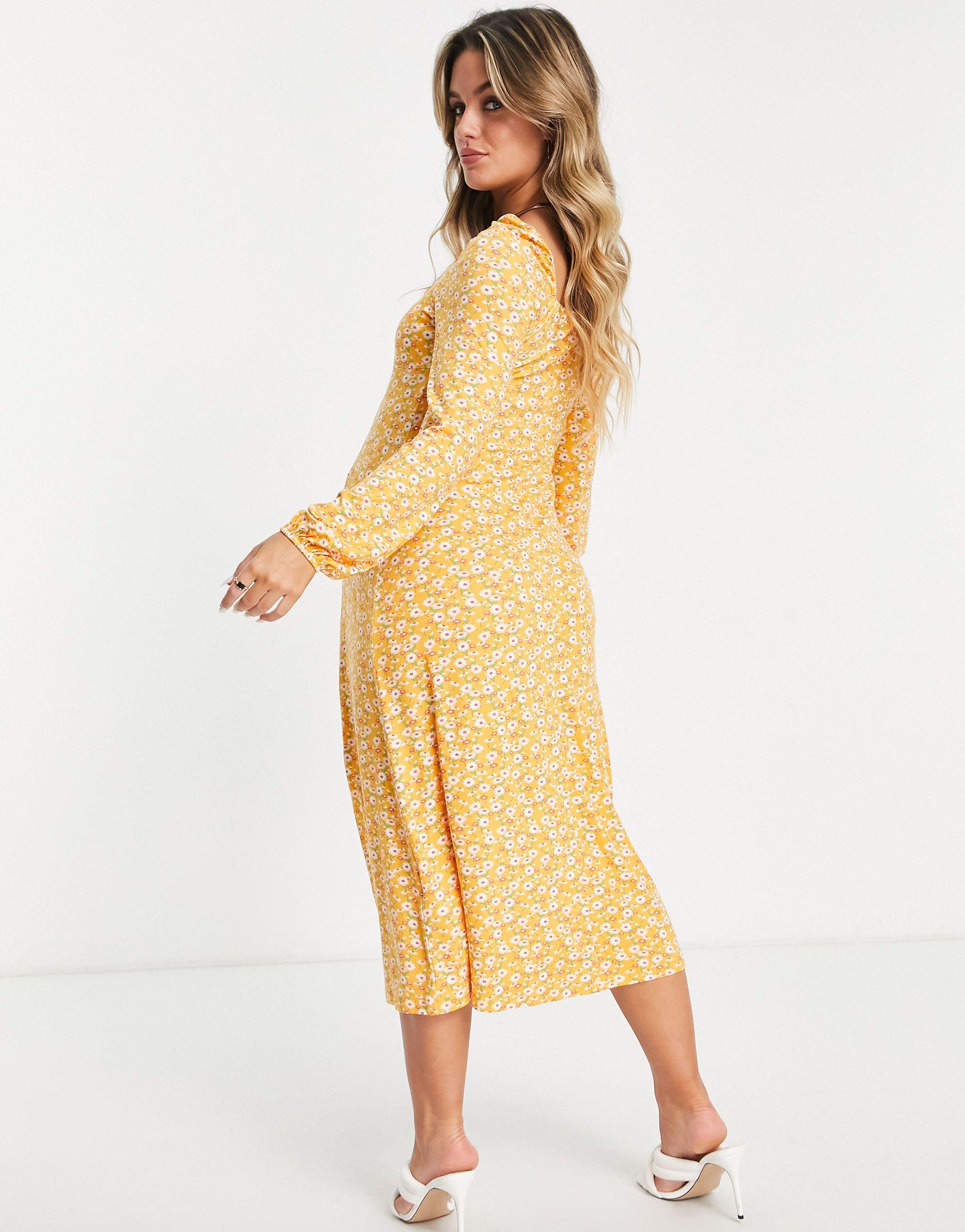 Missguided Midaxi Dress With Sweetheart 
