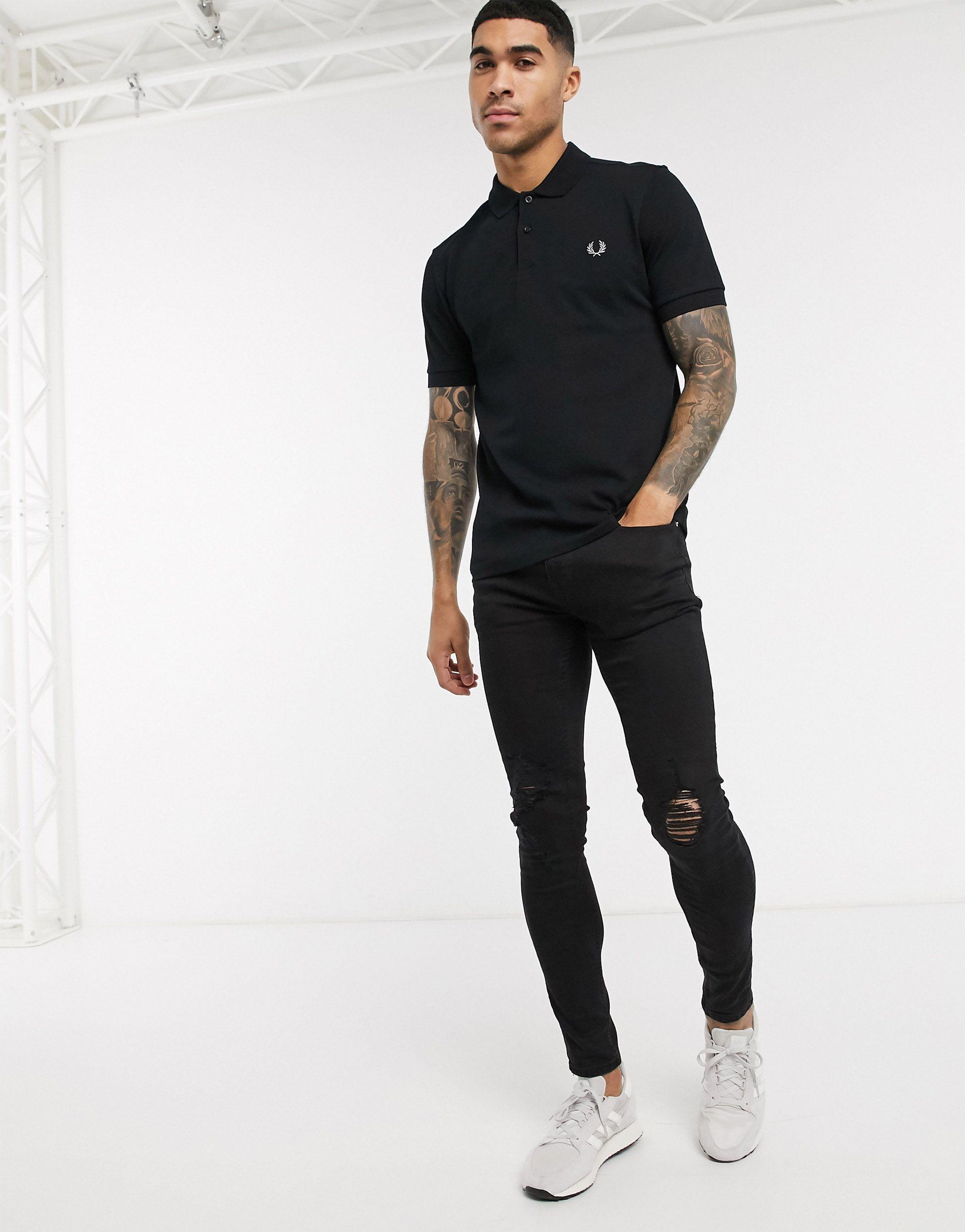 fred perry plain polo
