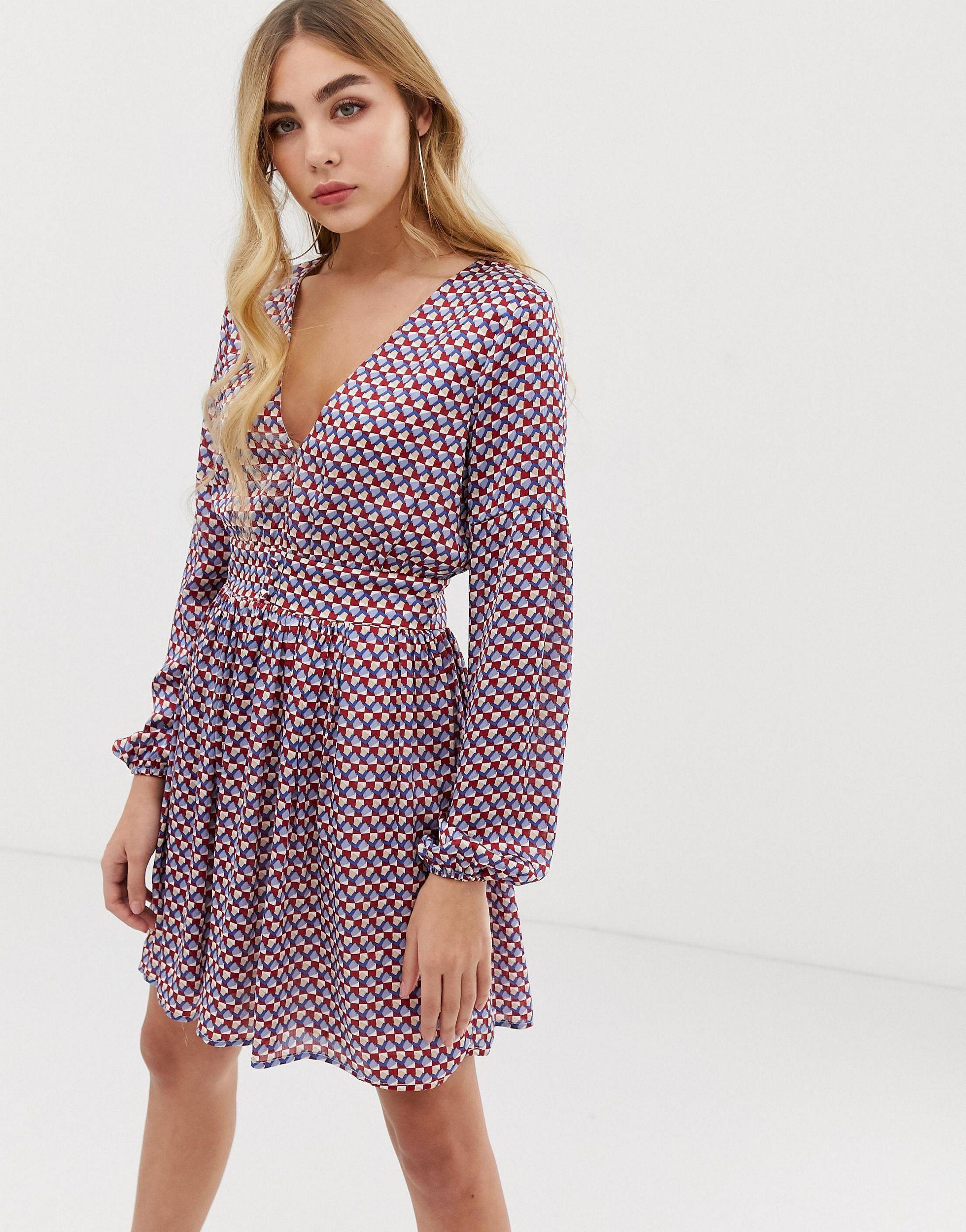 missguided chiffon dress
