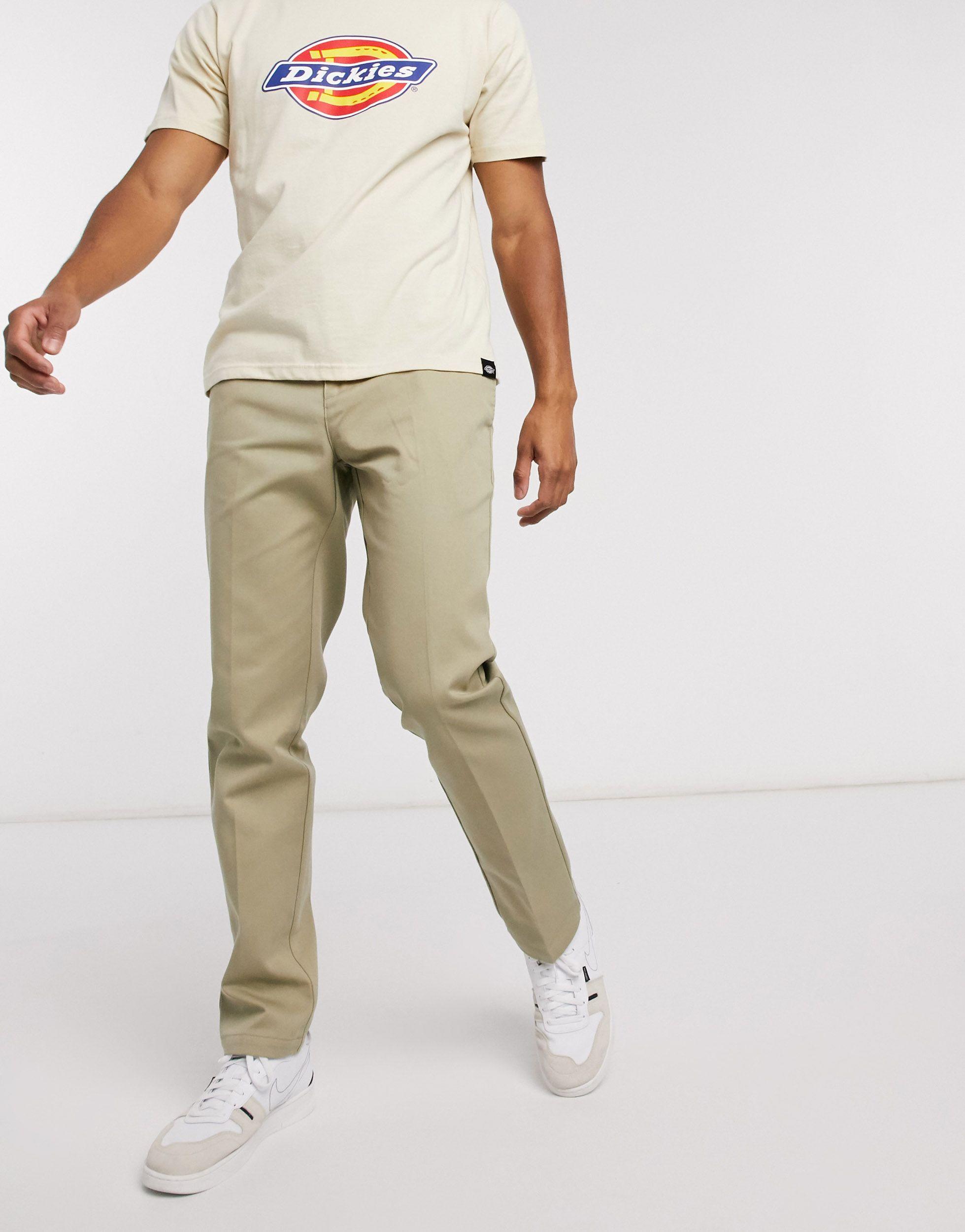 Dickies 872 Slim Fit Work Pants in Natural for Men | Lyst