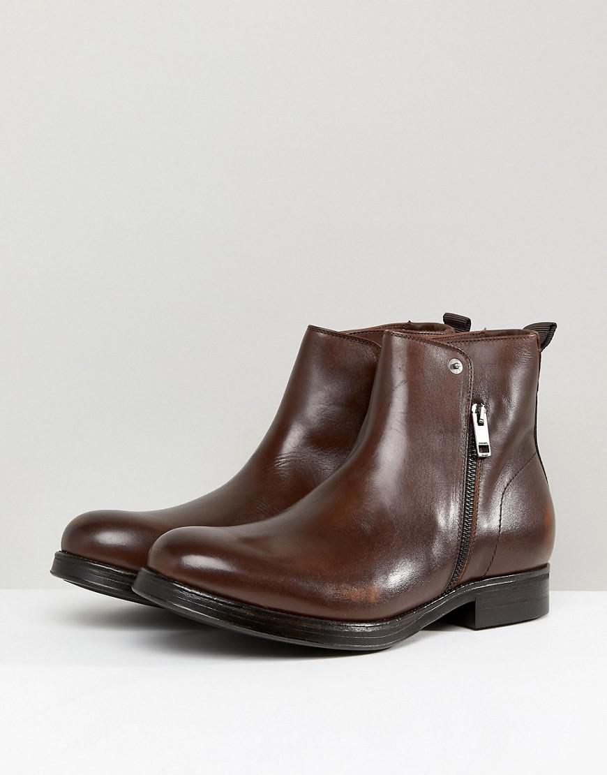 Bottines chelsea zipp es en cuir DIESEL pour homme en coloris