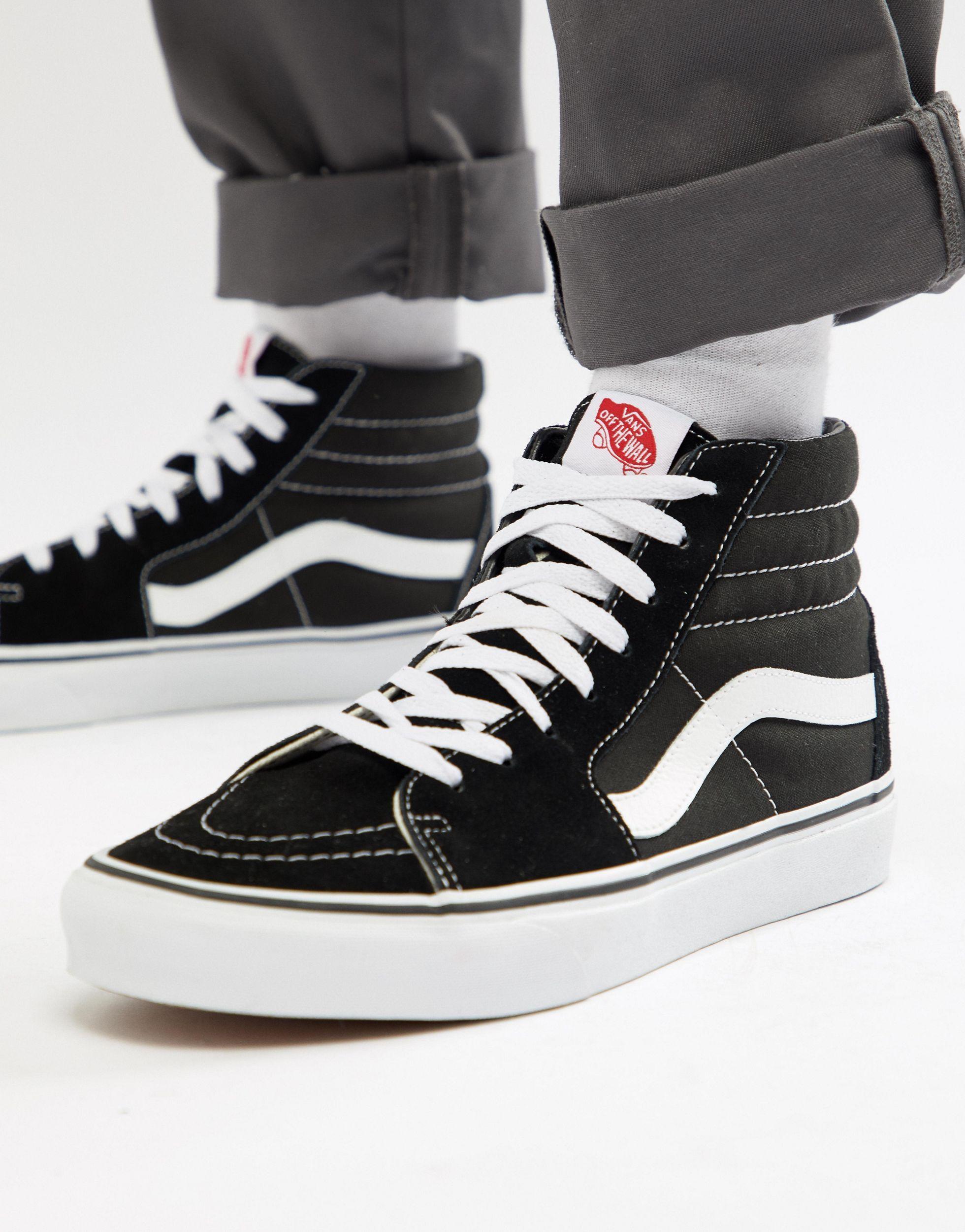 Vans Rubber Sk8hi Shoe in Black,White (Black) for Men Save 68 Lyst