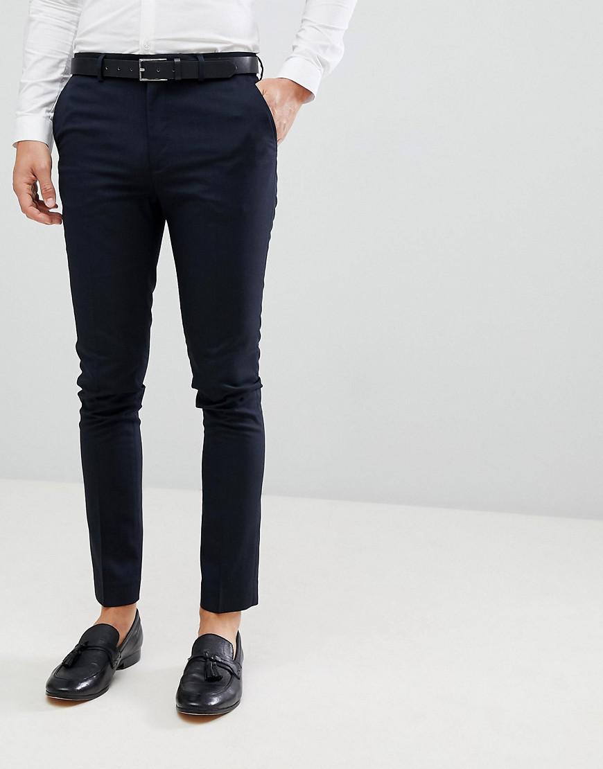 navy blue skinny pants mens