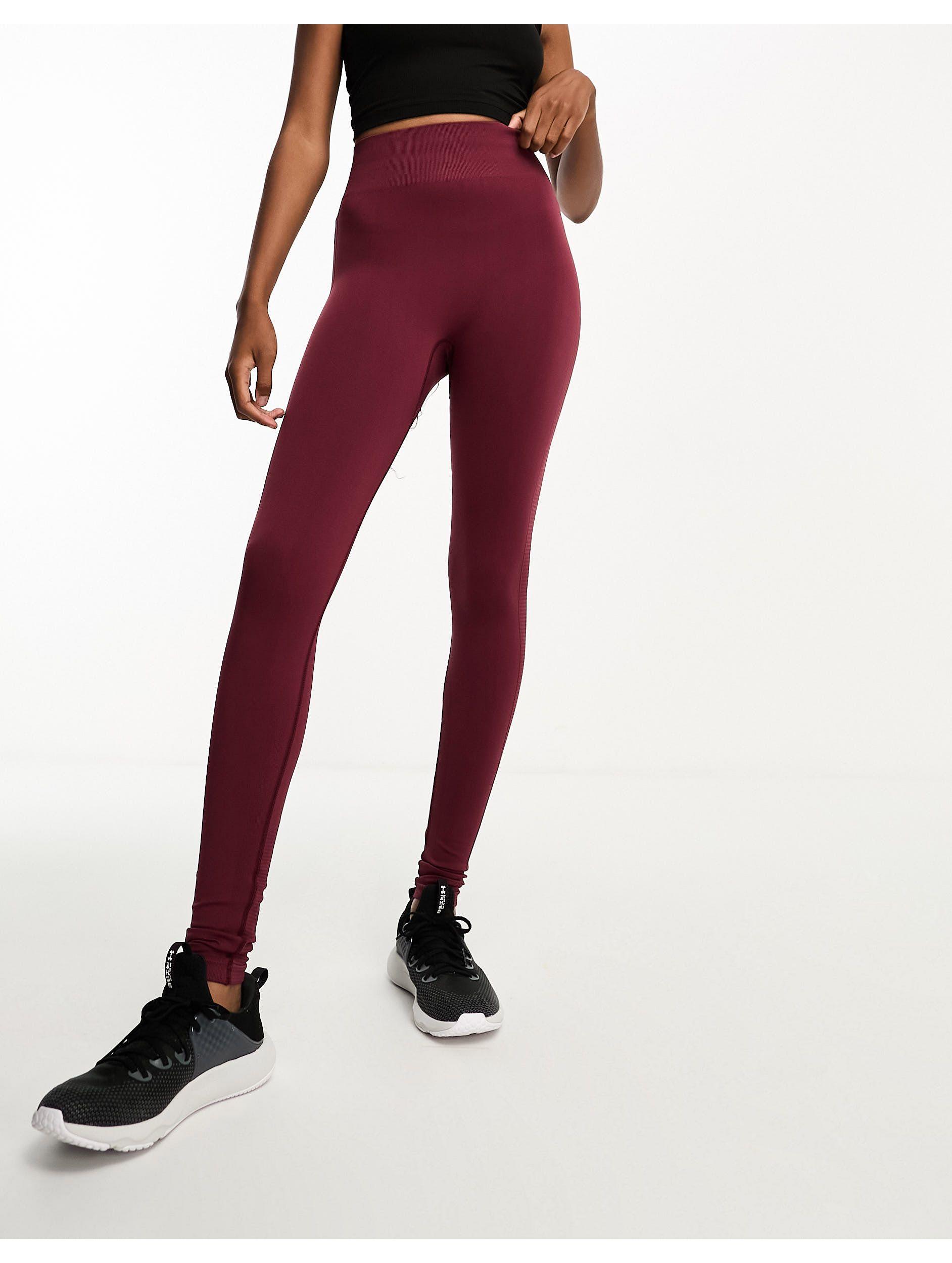 ASOS 4505 Tall Icon Seamless legging in Red | Lyst
