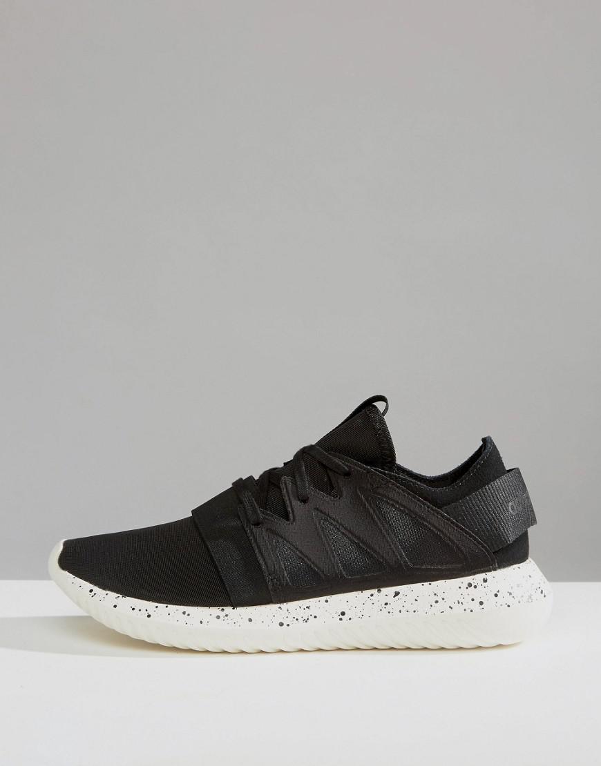 adidas Leather Originals Black Tubular Trainers With Speckle Sole for Men |  Lyst