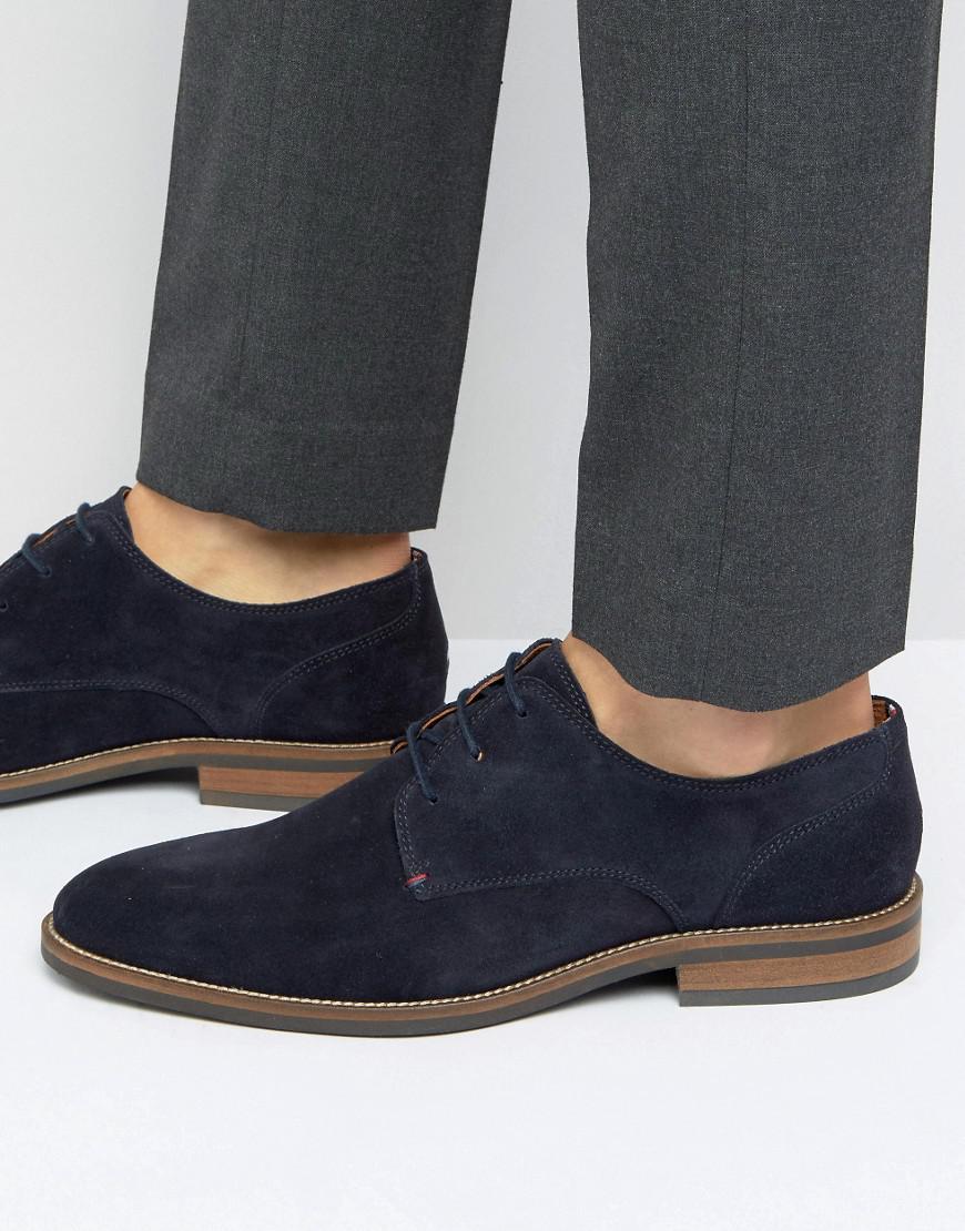 tommy hilfiger suede derby shoes