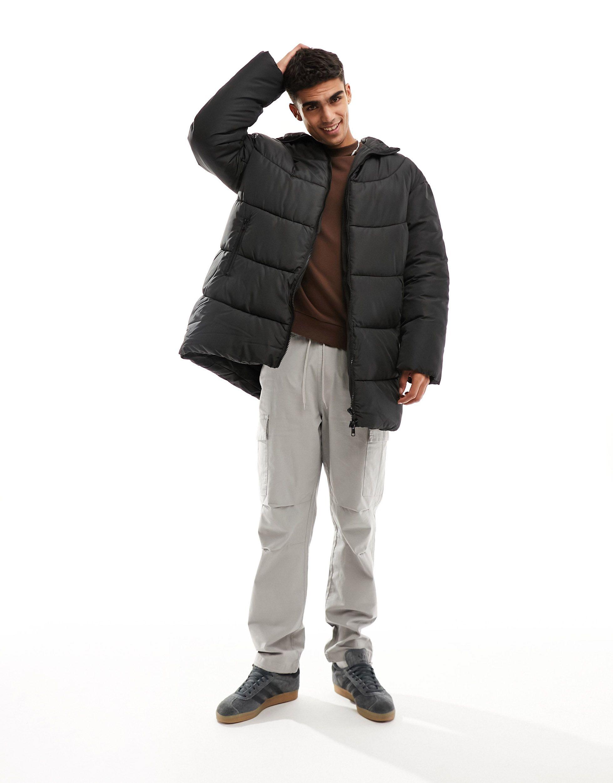 Oversized Longline Puffer Jacket