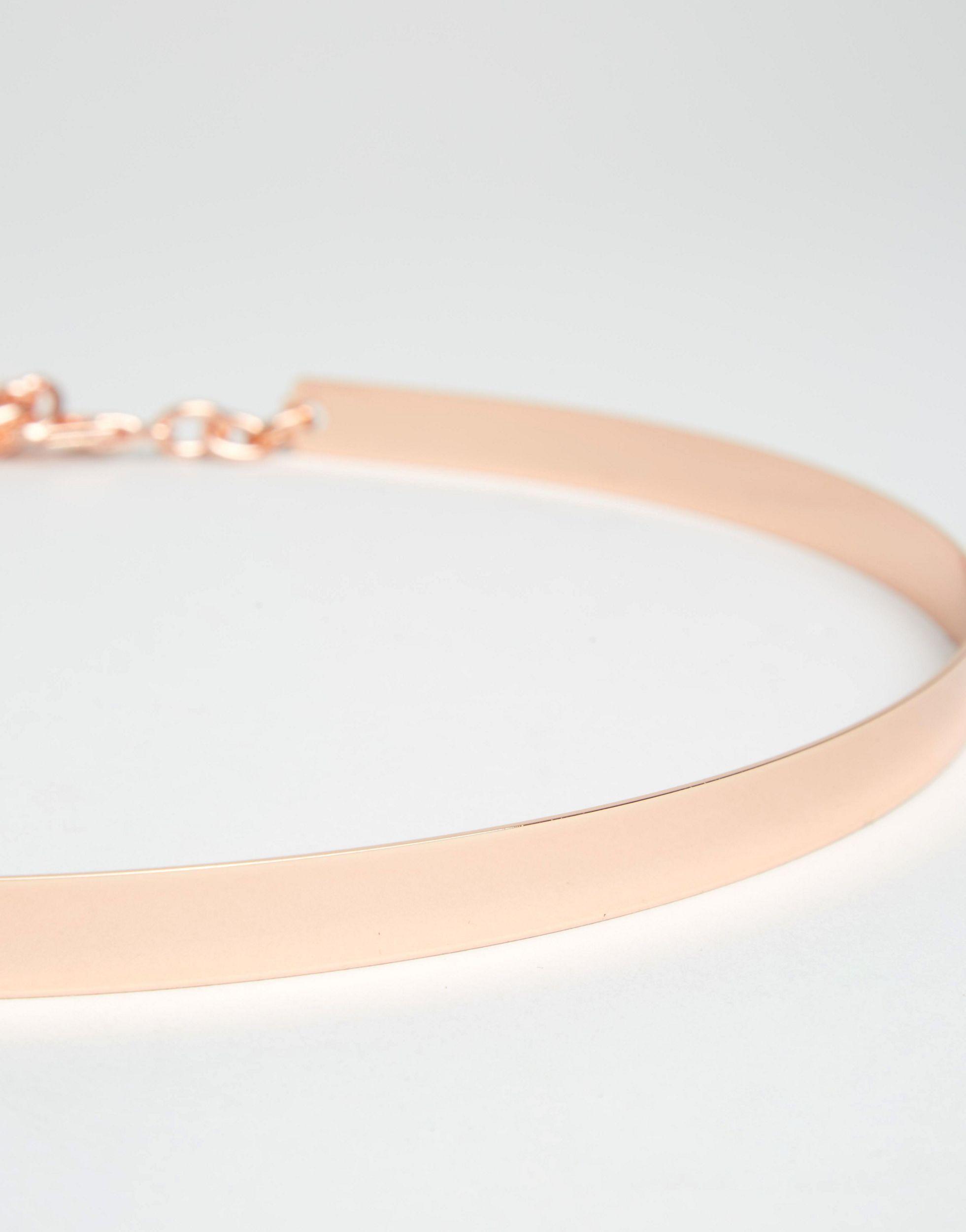 ASOS Ultra Skinny Full Metal Rose Gold Waist Belt in Metallic Lyst
