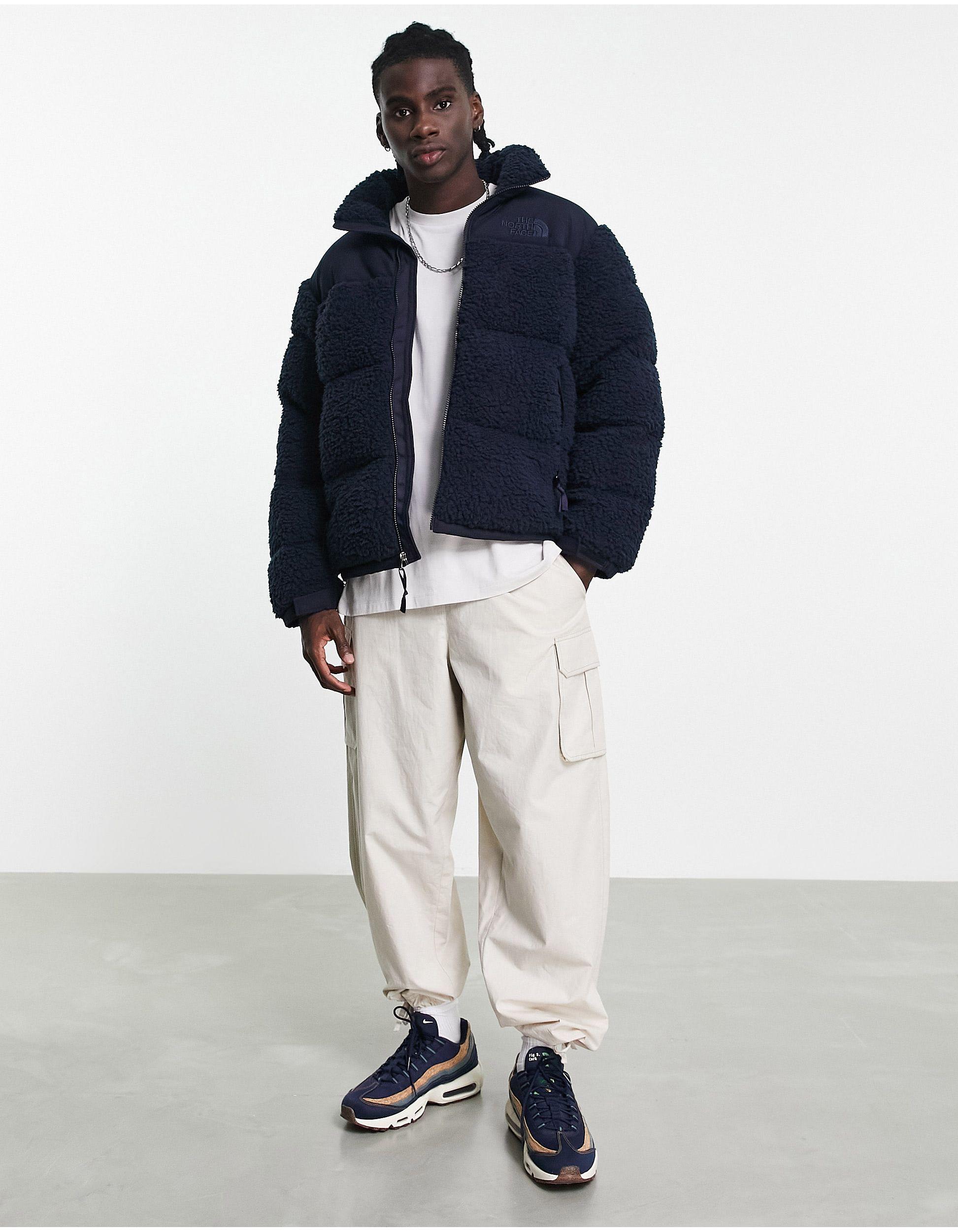 The North Face Novelty Nuptse Jacket in Navy (Blue) for Men | Lyst