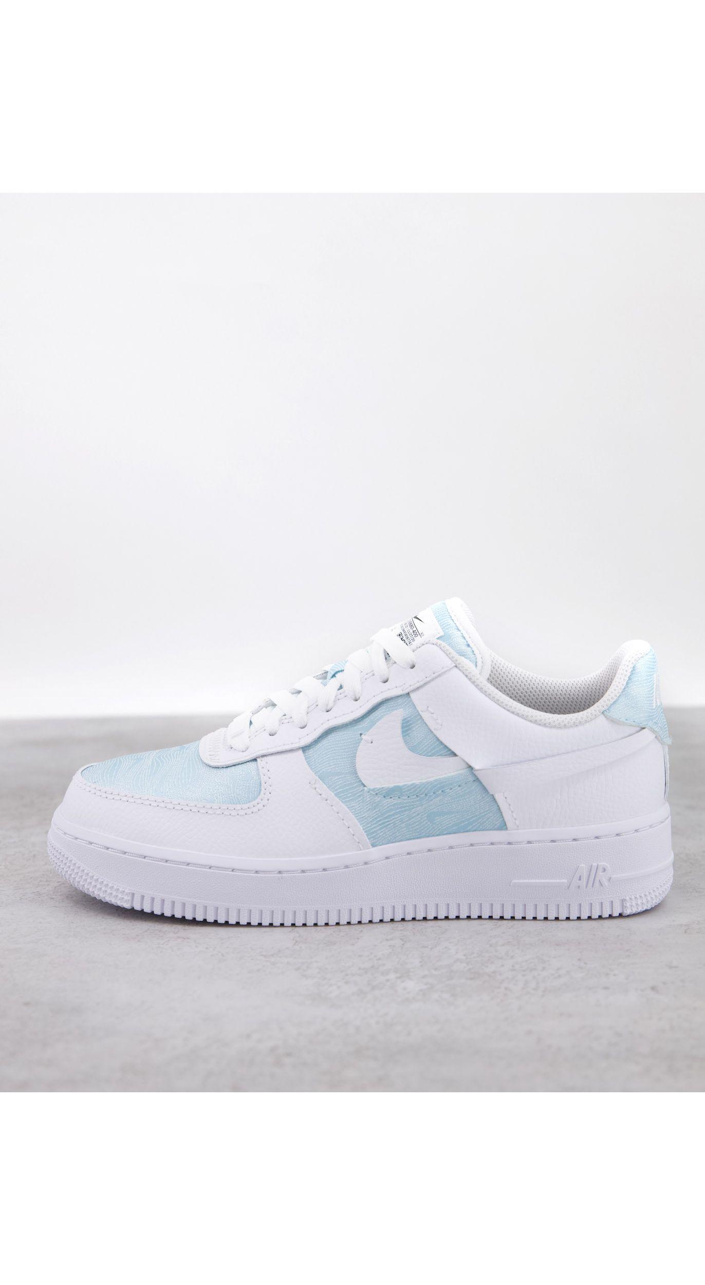 Air force 1 '07 lxx - sneakers bianche e azzurro chiaroNike in Gomma di  colore Blu | Lyst