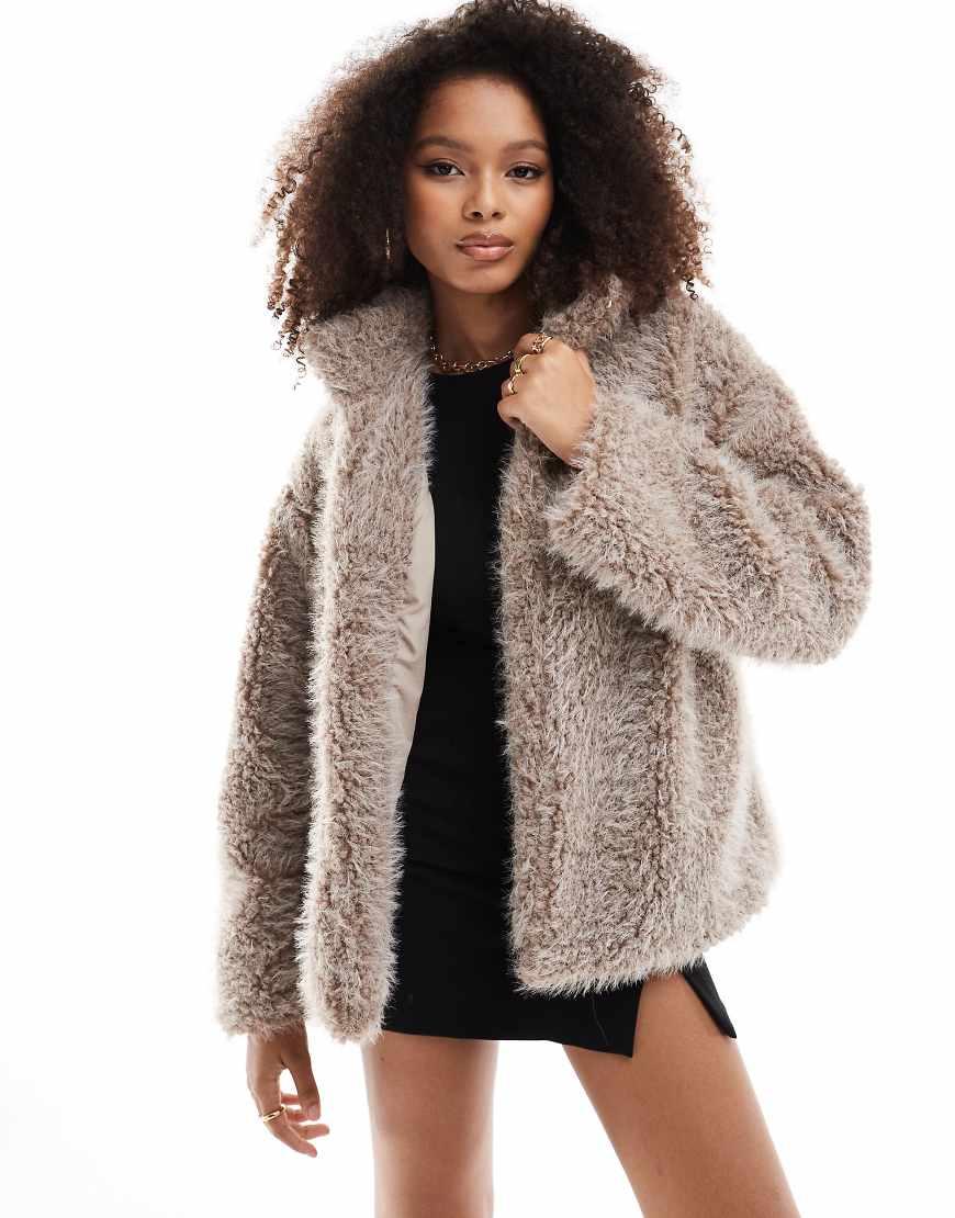 Shaggy borg teddy jacket deals