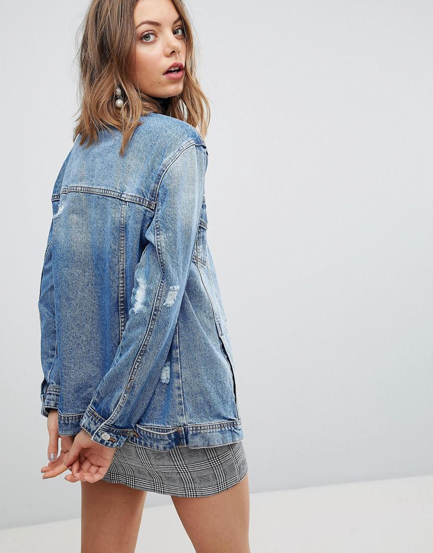 stradivarius veste en jean