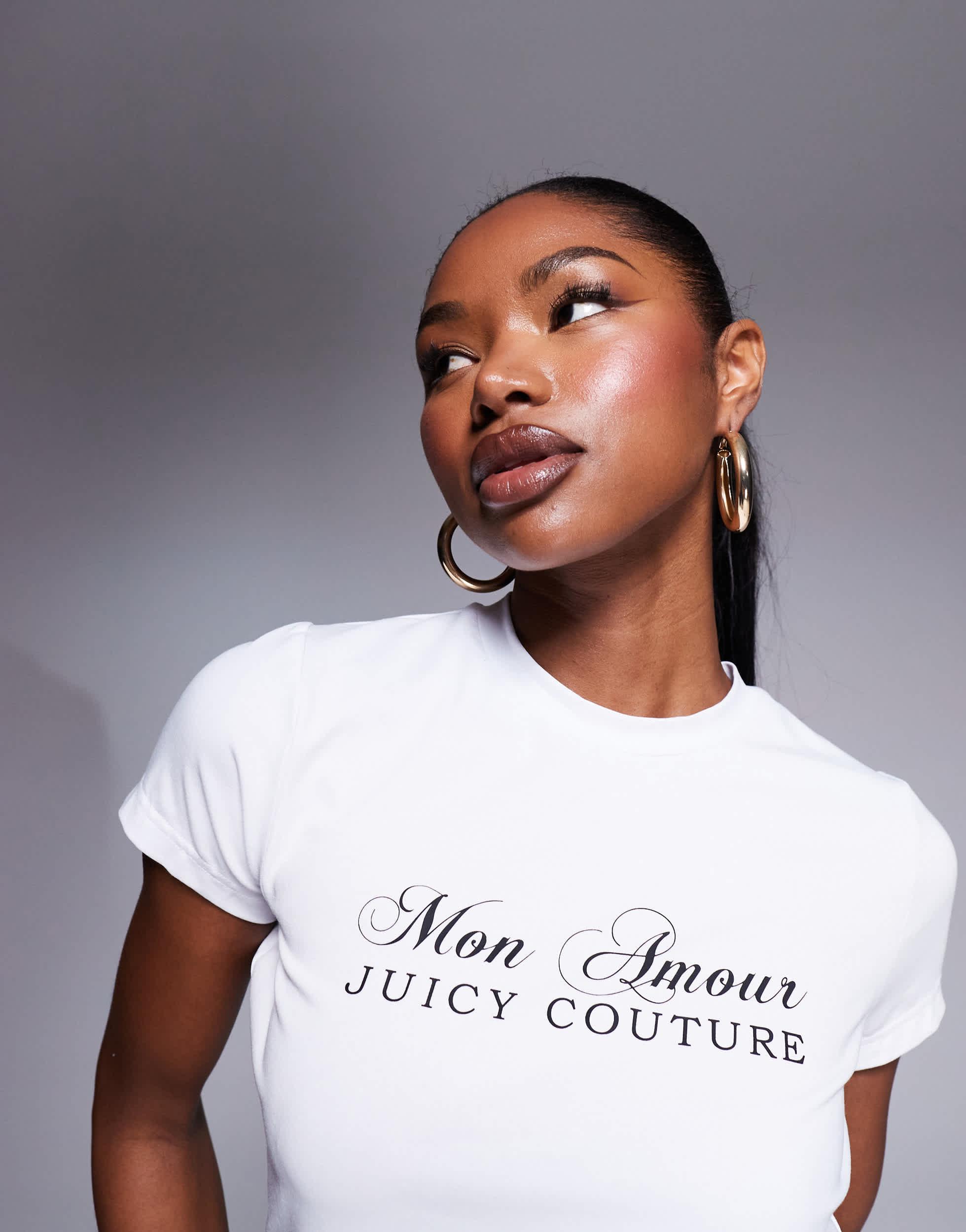 売れ筋商品|||ジューシークチュール Tシャツ レディース トップス I KISS TEE - Print T-shirt - black JUICY COUTURE(ジューシークチュール)のレディース Tシャツ