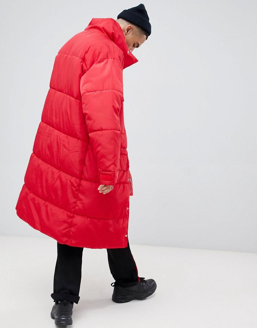 Sixth June Synthetic Oversized Puffer Coat in Red for Men - Lyst