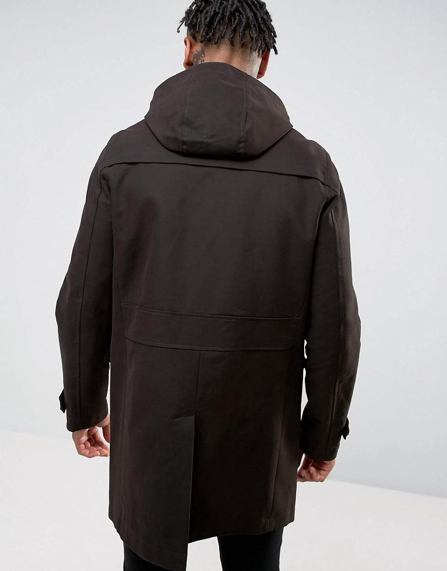 ASOS Cotton Shower Resistant Smart Jacket In Black for Men - Lyst