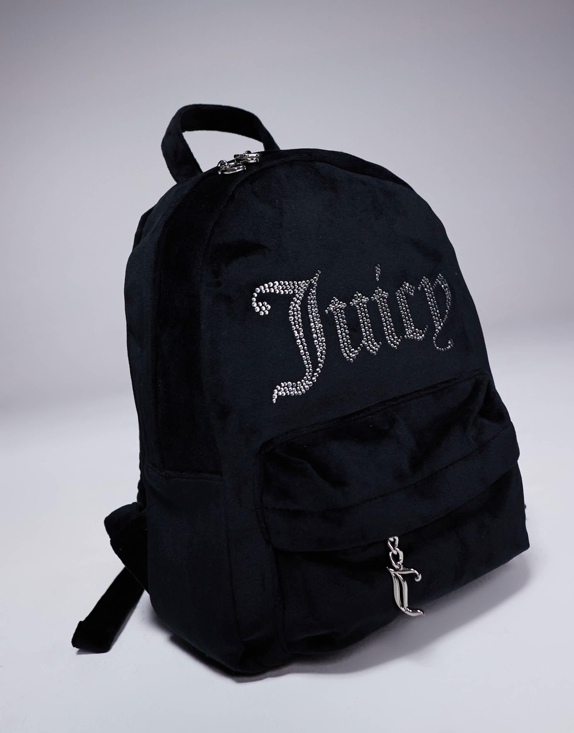 juicy backpack mini Couture Miss Bow Backpack, Pink Flash Faux Leather with Embossed Logo & Front Zip Pocket : Clothing, Shoes & Jewelry Featuring signature Juicy Couture quilting and a chic backpack Backpack Gift Juicy Couture Backpack