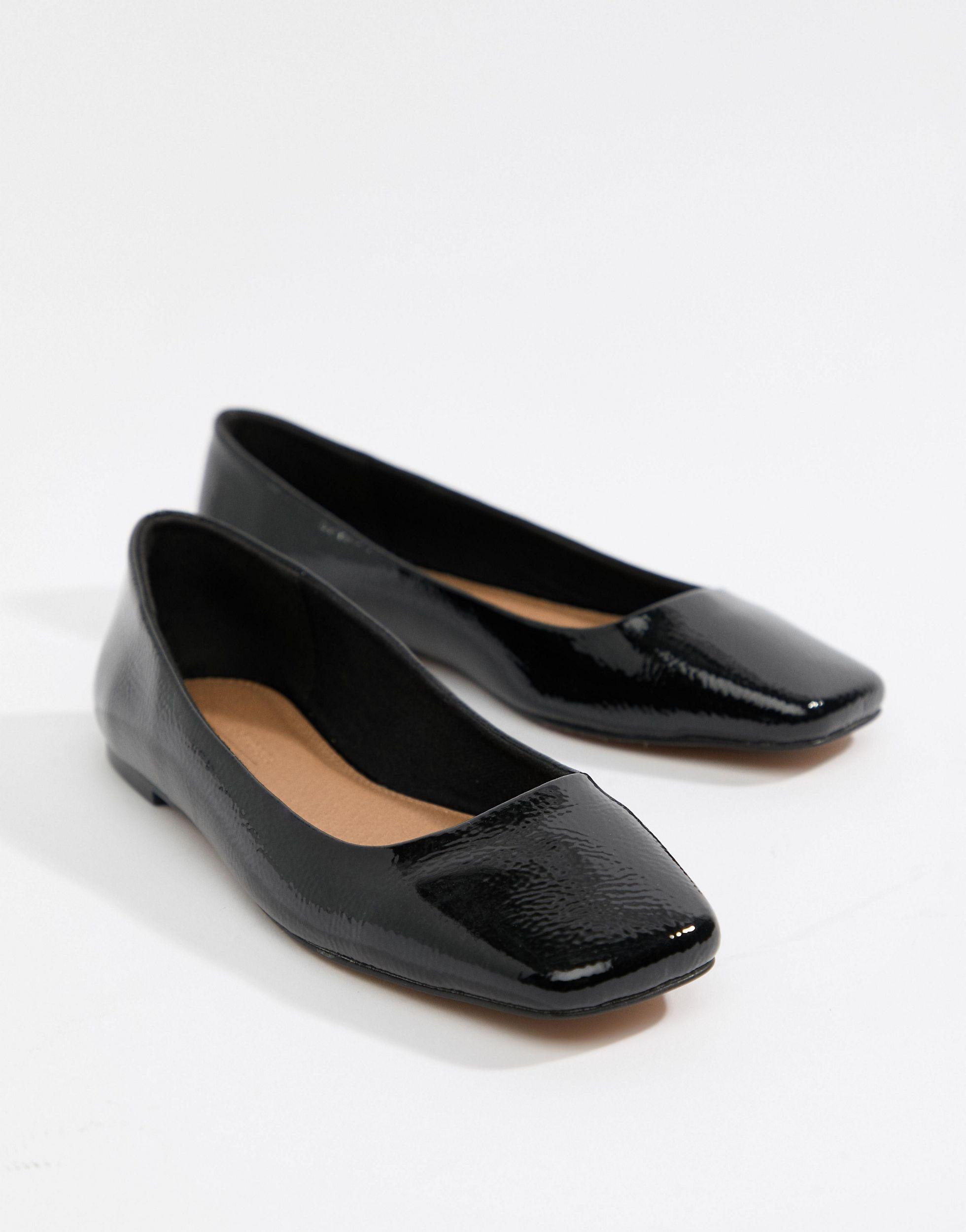 ballerina square toe flats
