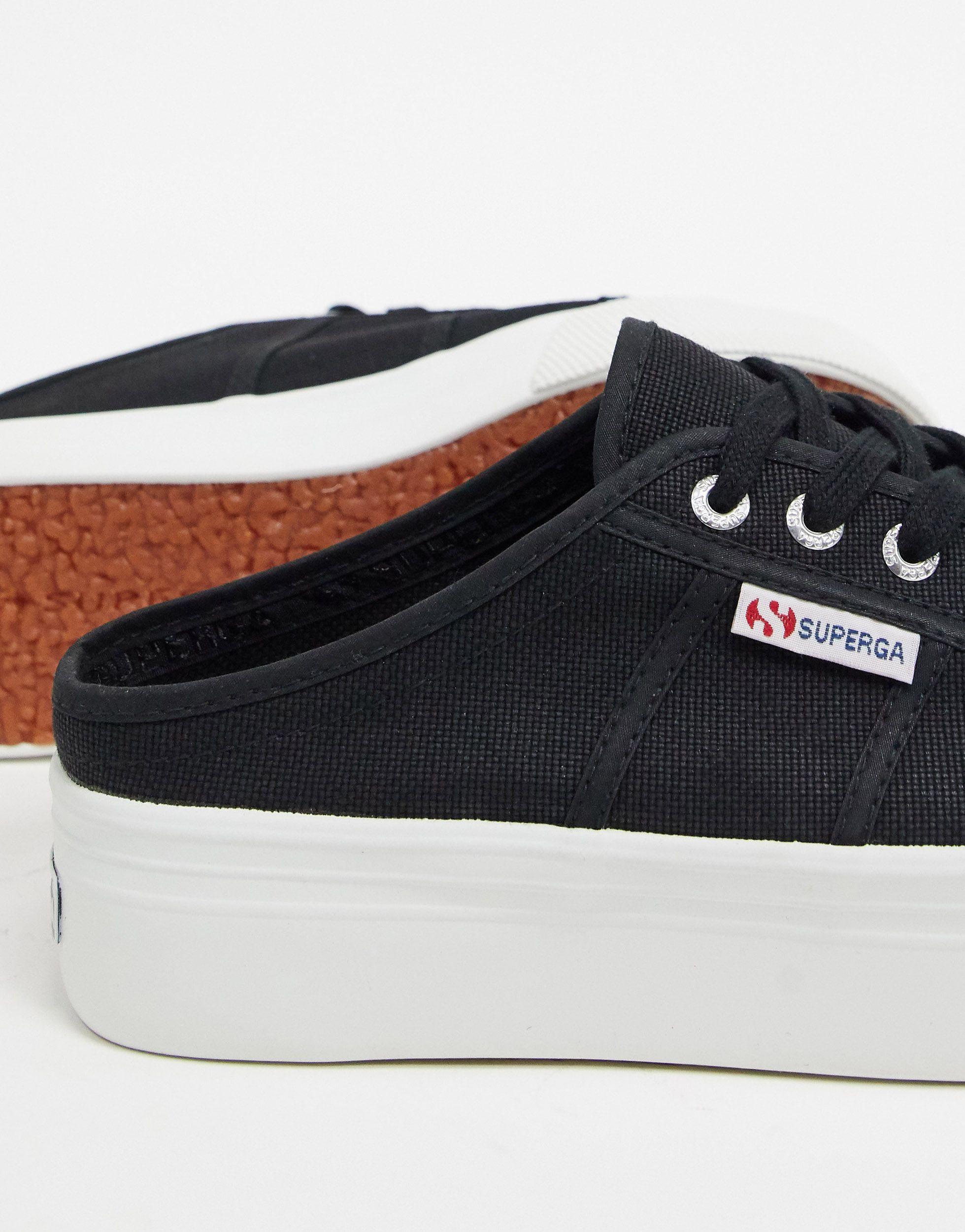 superga platform camoscio