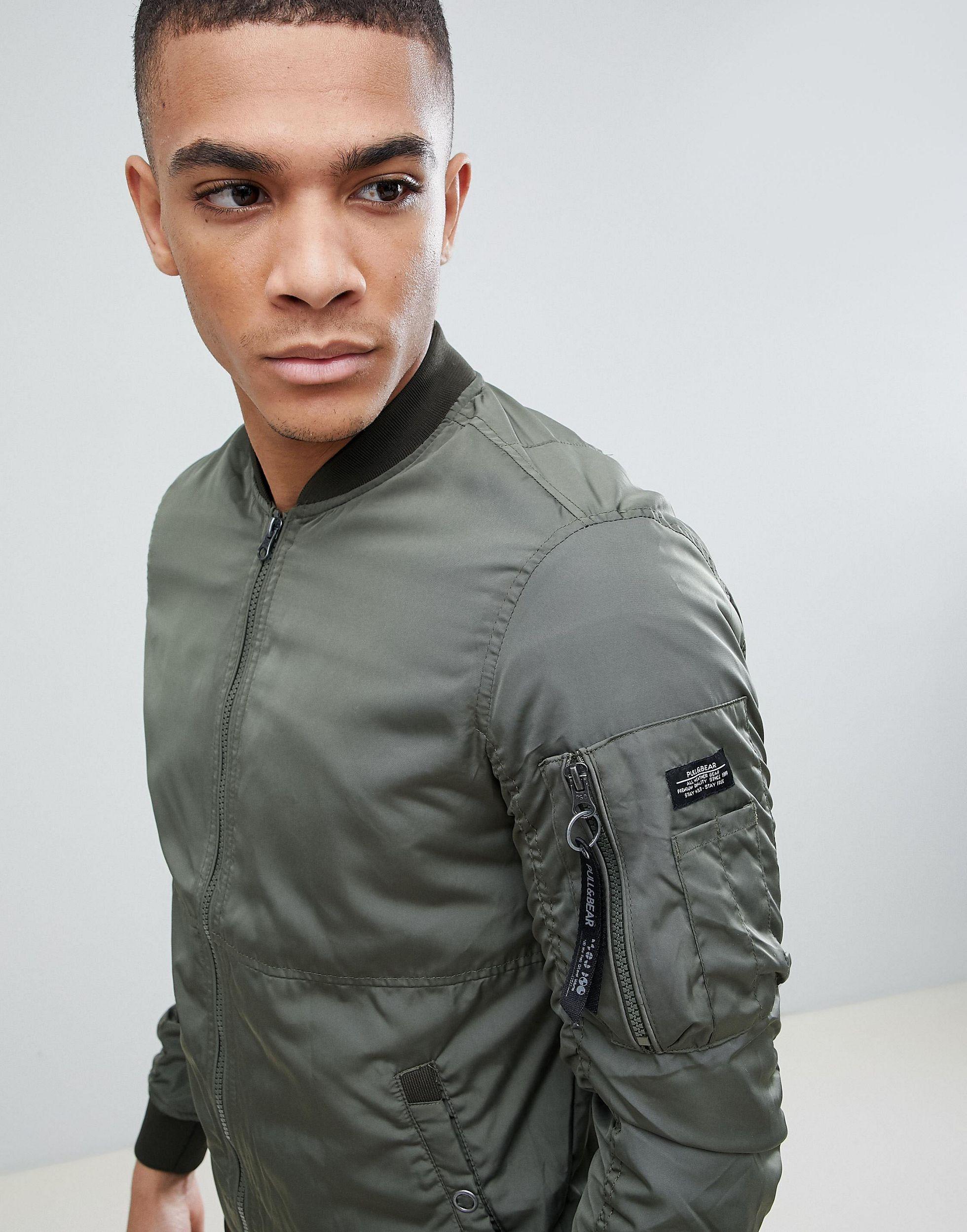 pull&bear green jacket