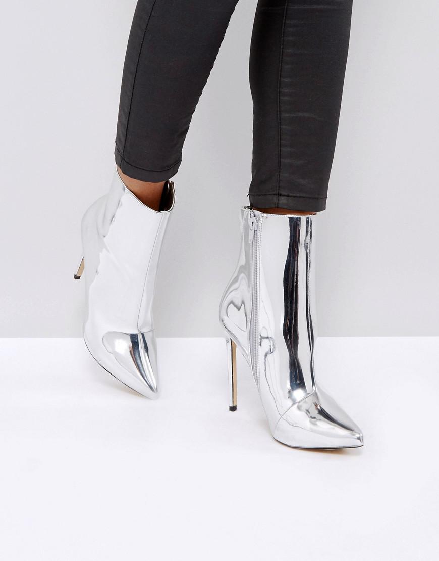 aldo silver boots