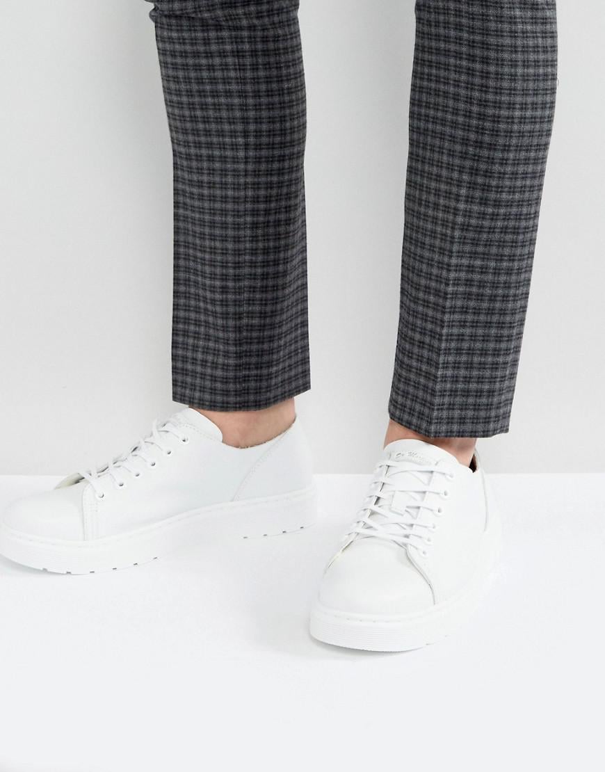 Dr. Martens Dante Leather Sneakers in White for Men | Lyst