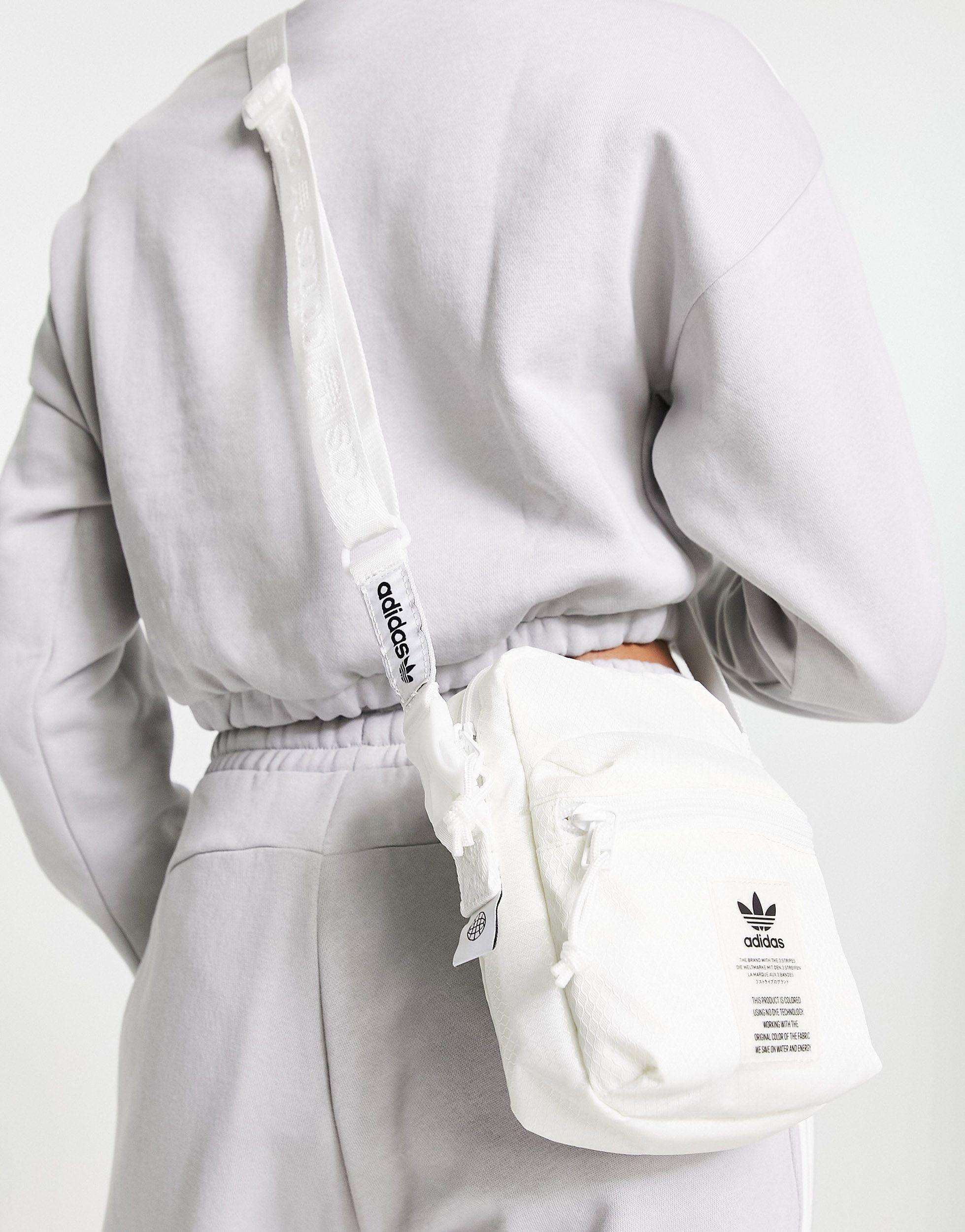 adidas Originals Unisex Festival Crossbody Bag, Black/White, ONE