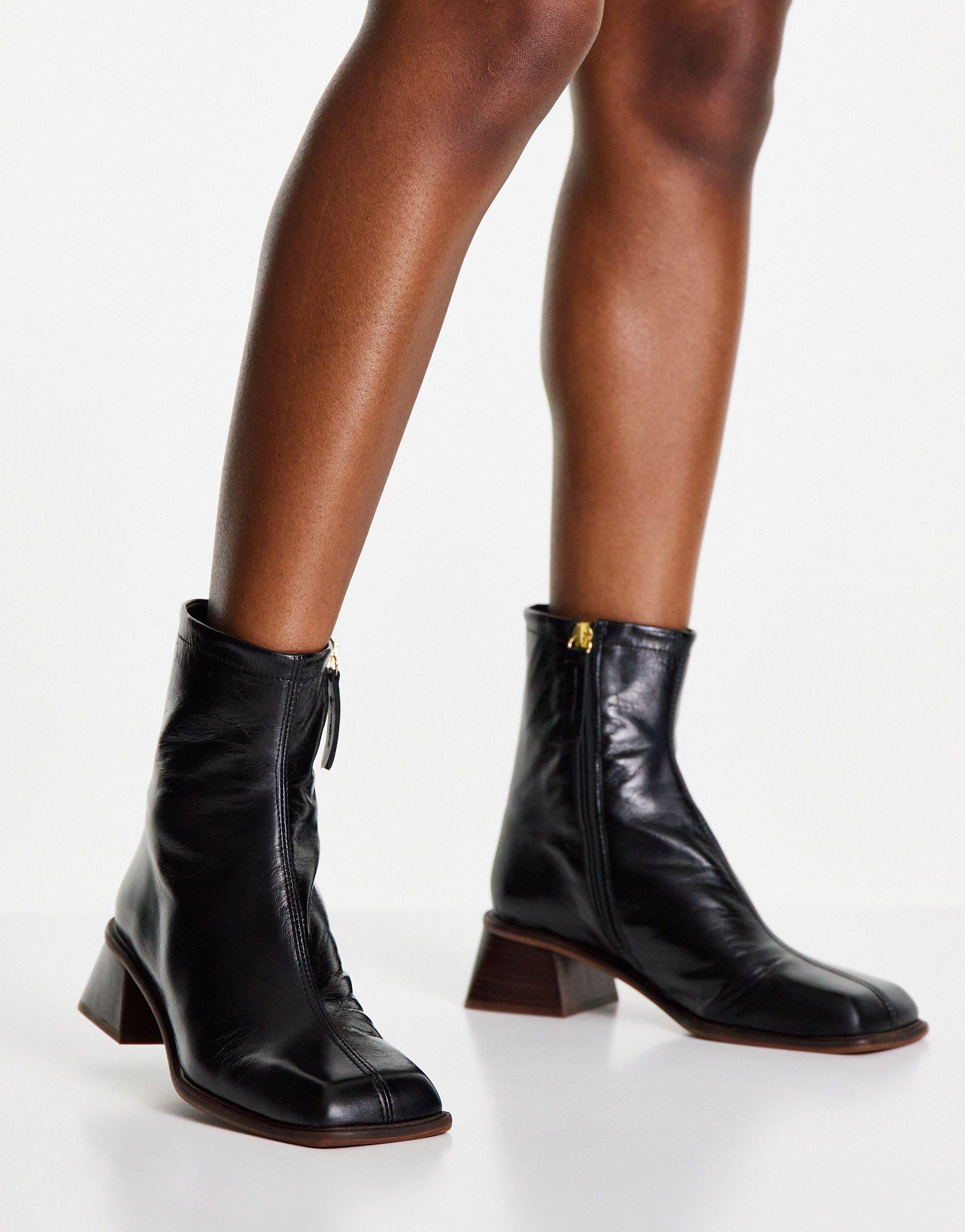 Asos square top toe boots
