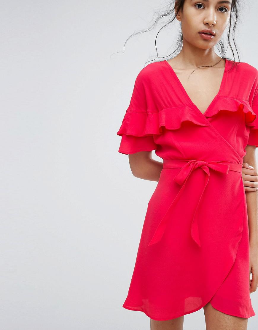 bershka wrap dress