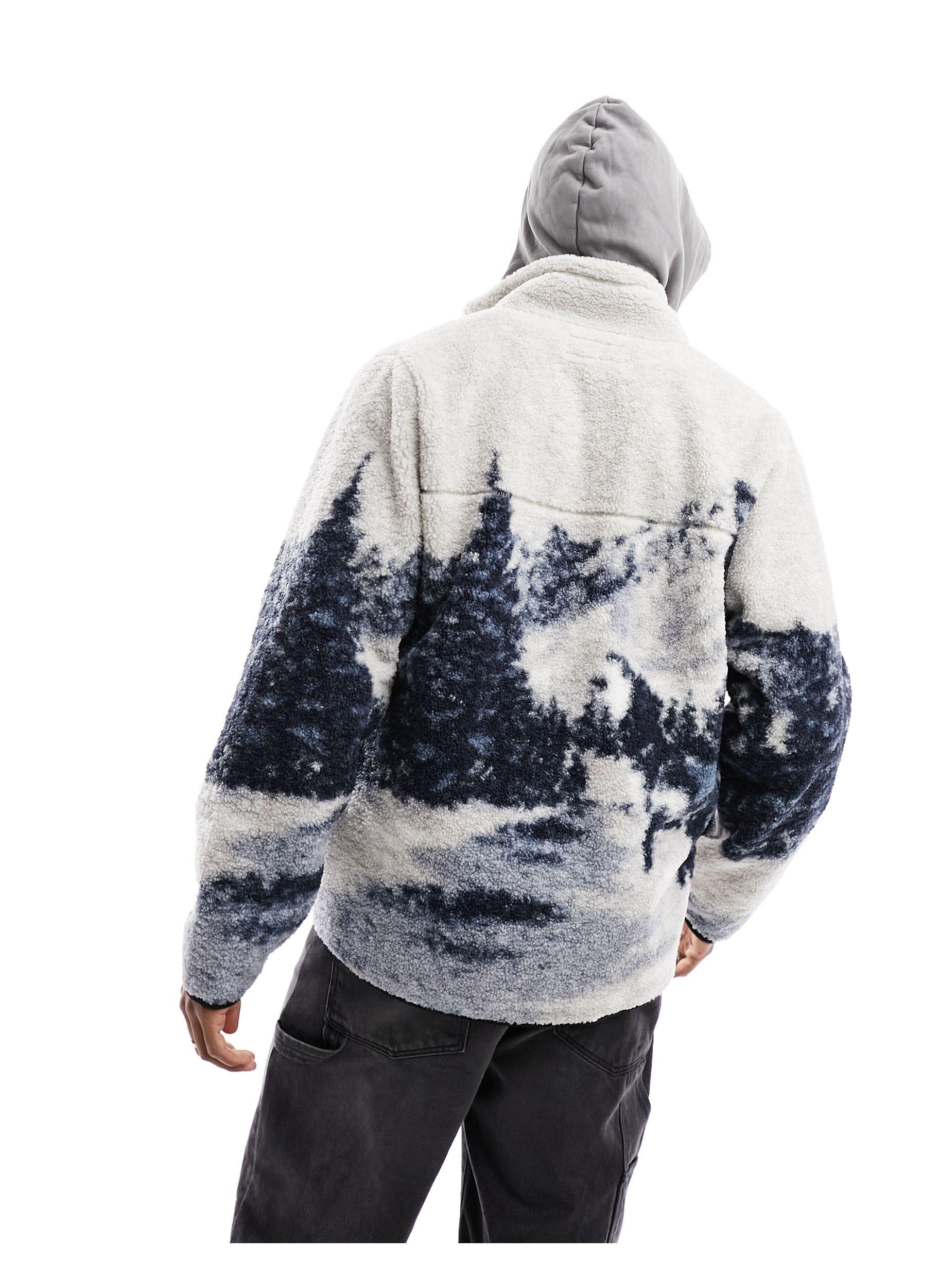 Veste en sherpa imitation peau Abercrombie Fitch pour homme Lyst