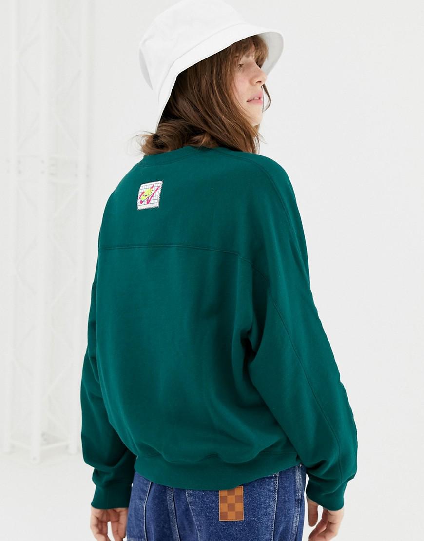 nike archive blue graphic logo sweatshirt