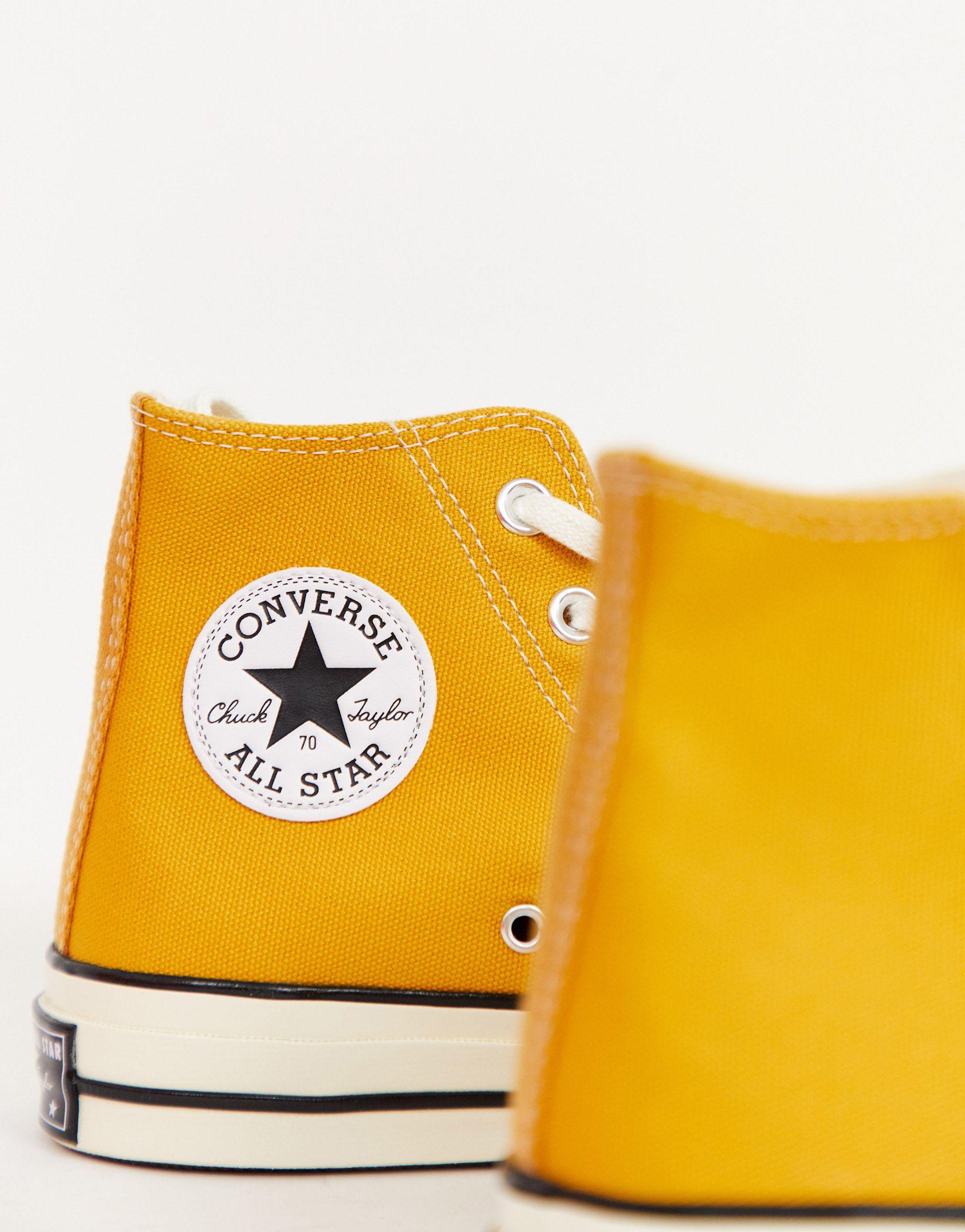 Converse Unisex Chuck '70 Hi Sunflower Trainers in Yellow | Lyst