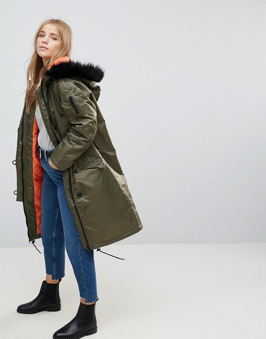 maxi parka coat