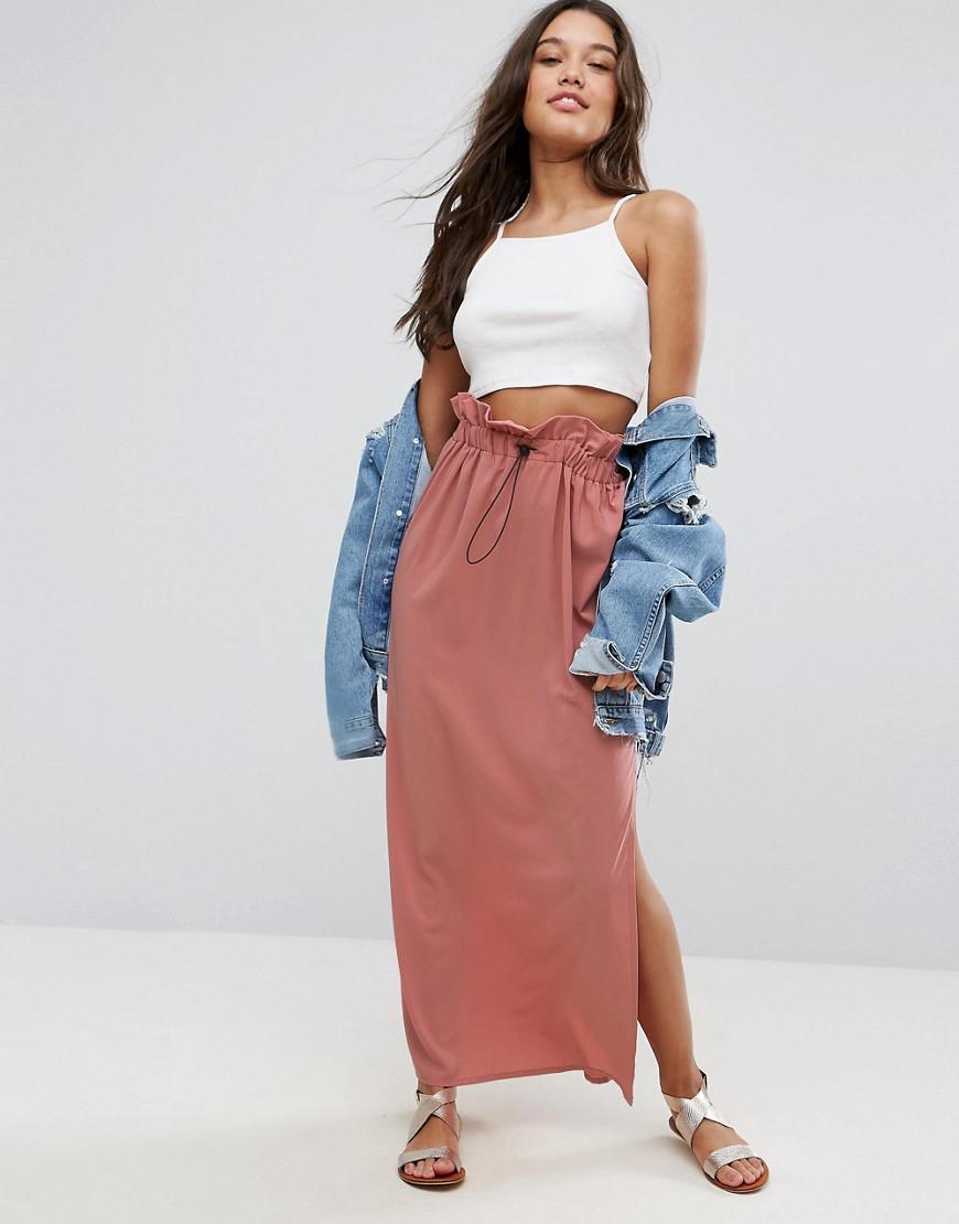 paperbag maxi skirt