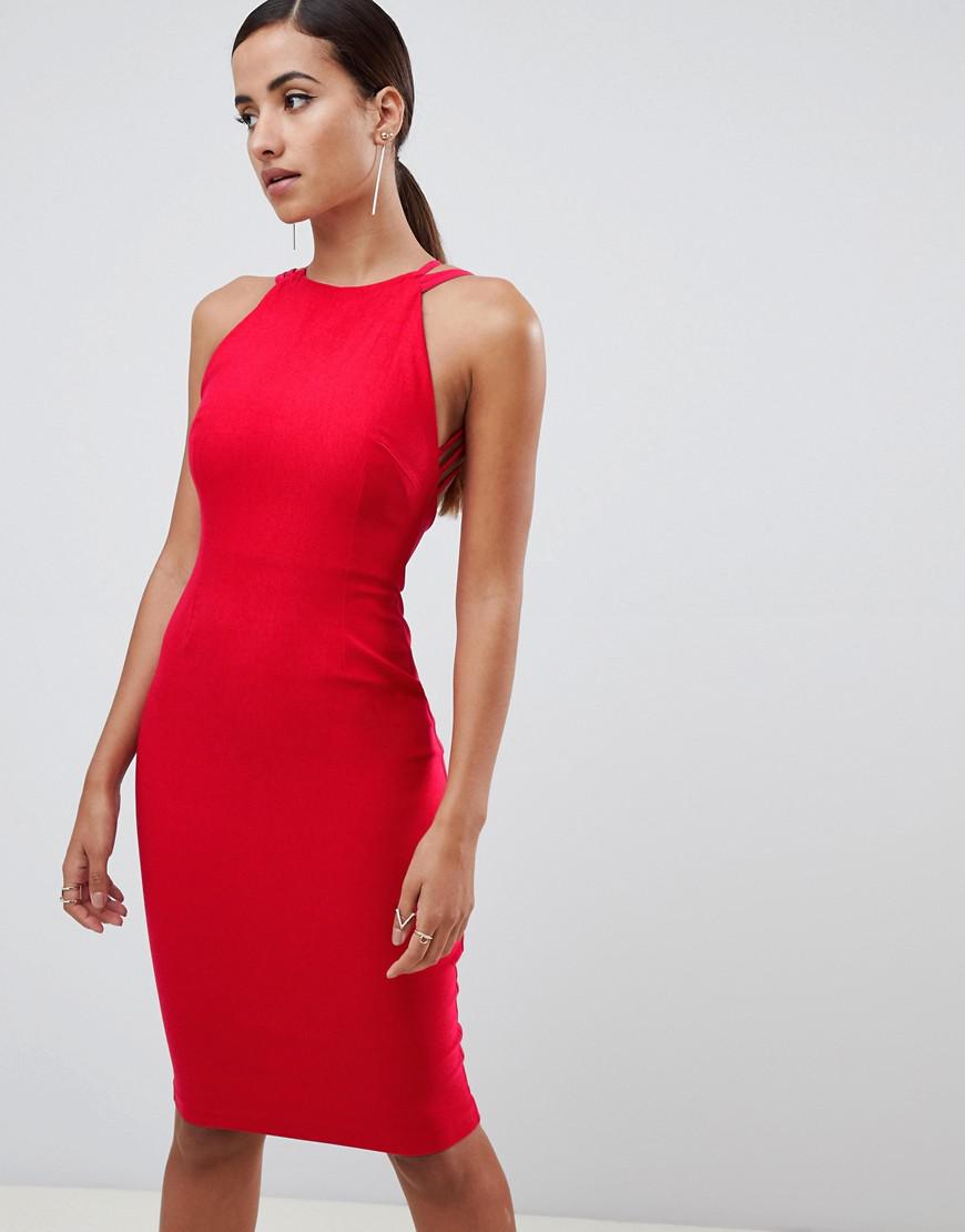 vesper strappy back midi dress