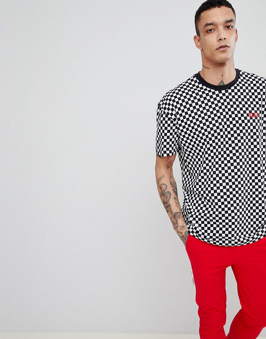 T-shirt oversize motif damier exclusivité ASOS Vans pour homme en coloris  Noir | Lyst