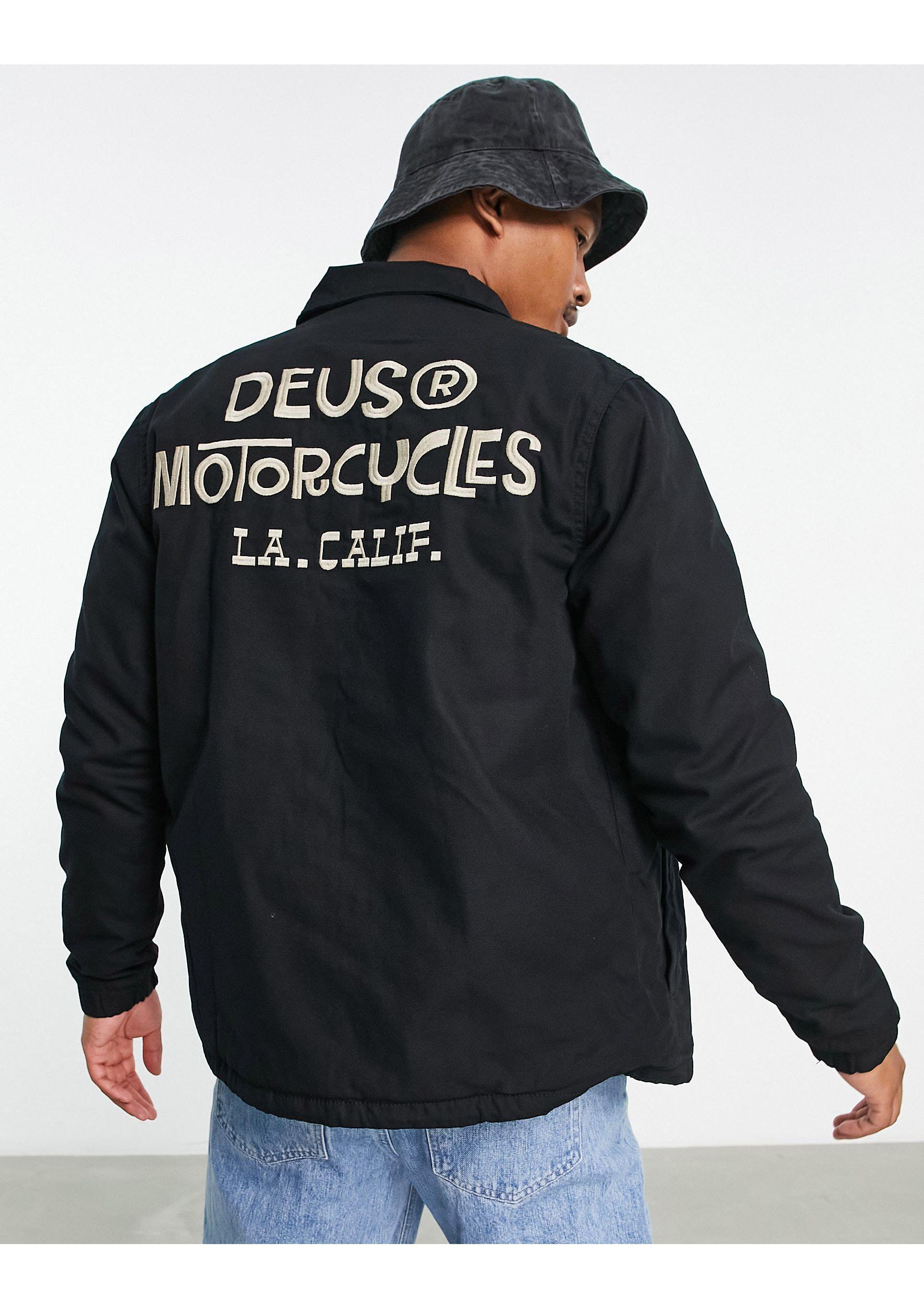 Deus Ex Machina Redux Coach Jacket in Black for Men | Lyst