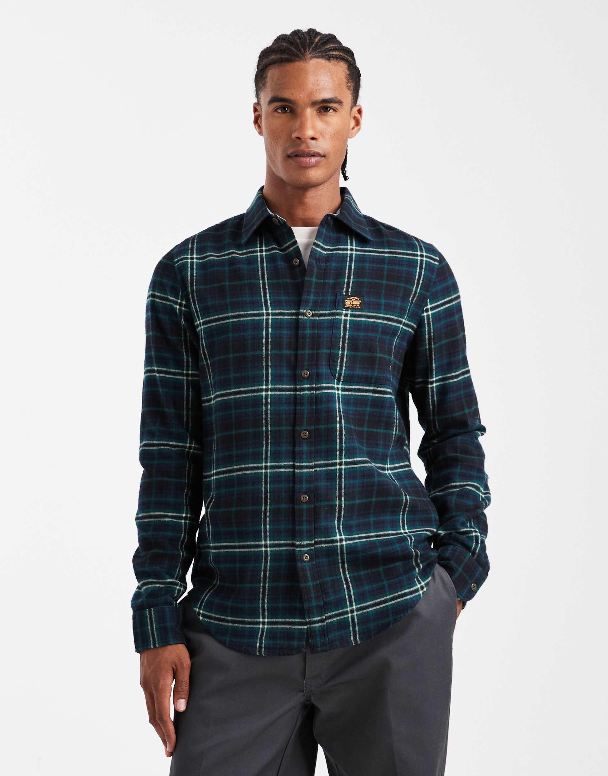 Chemise Deidra - Carreaux Bleu Et Vert - Création Rose