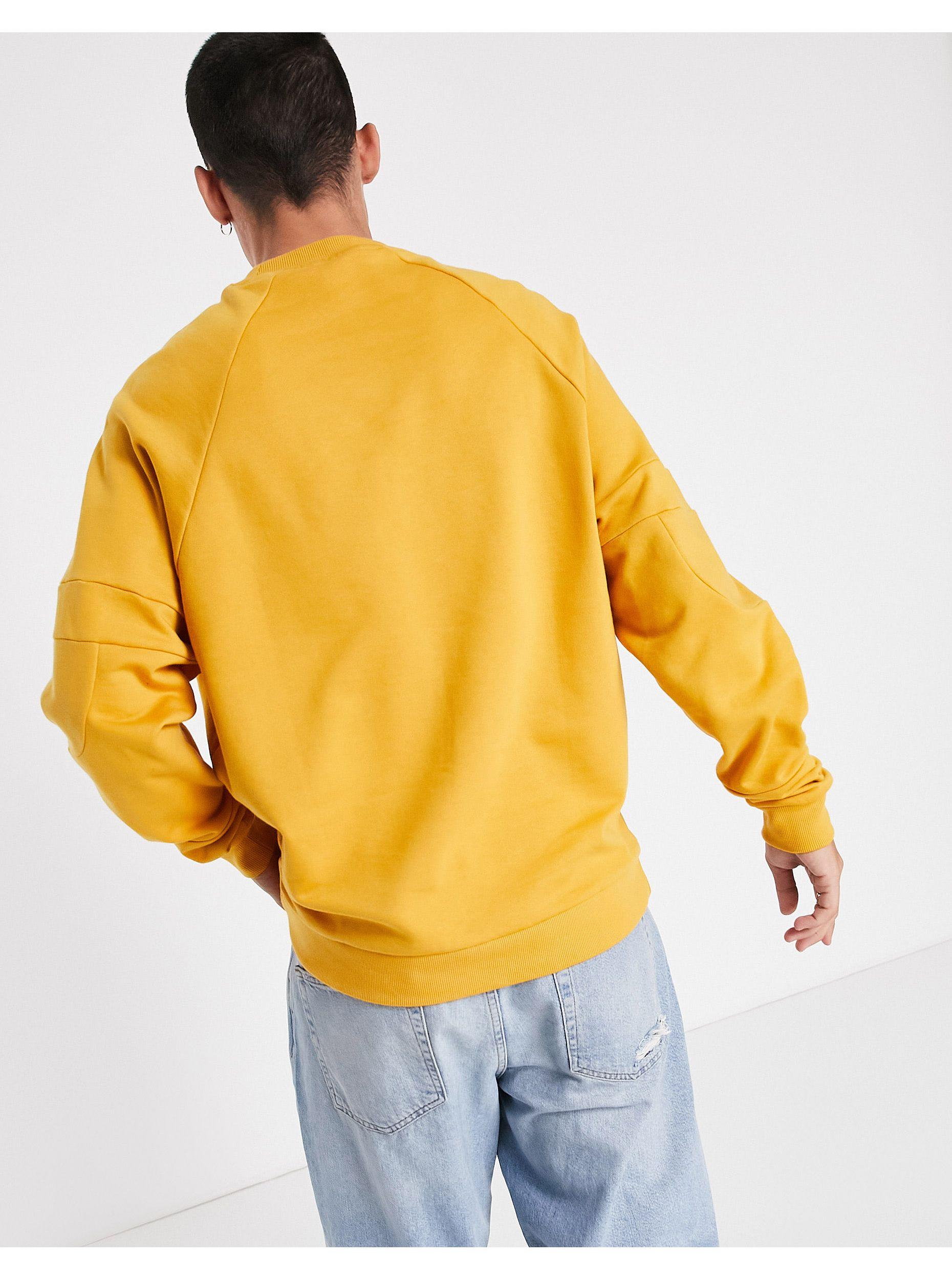 asos yellow sweatshirt