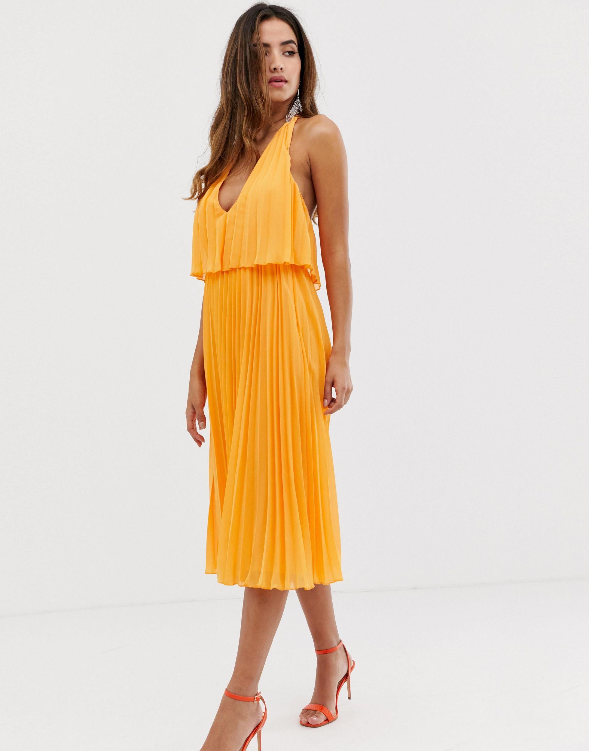 double layer pleated dress