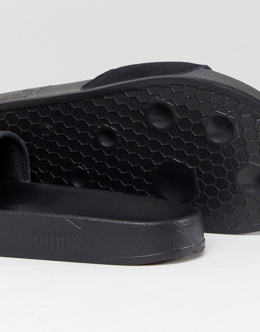 puma sliders black