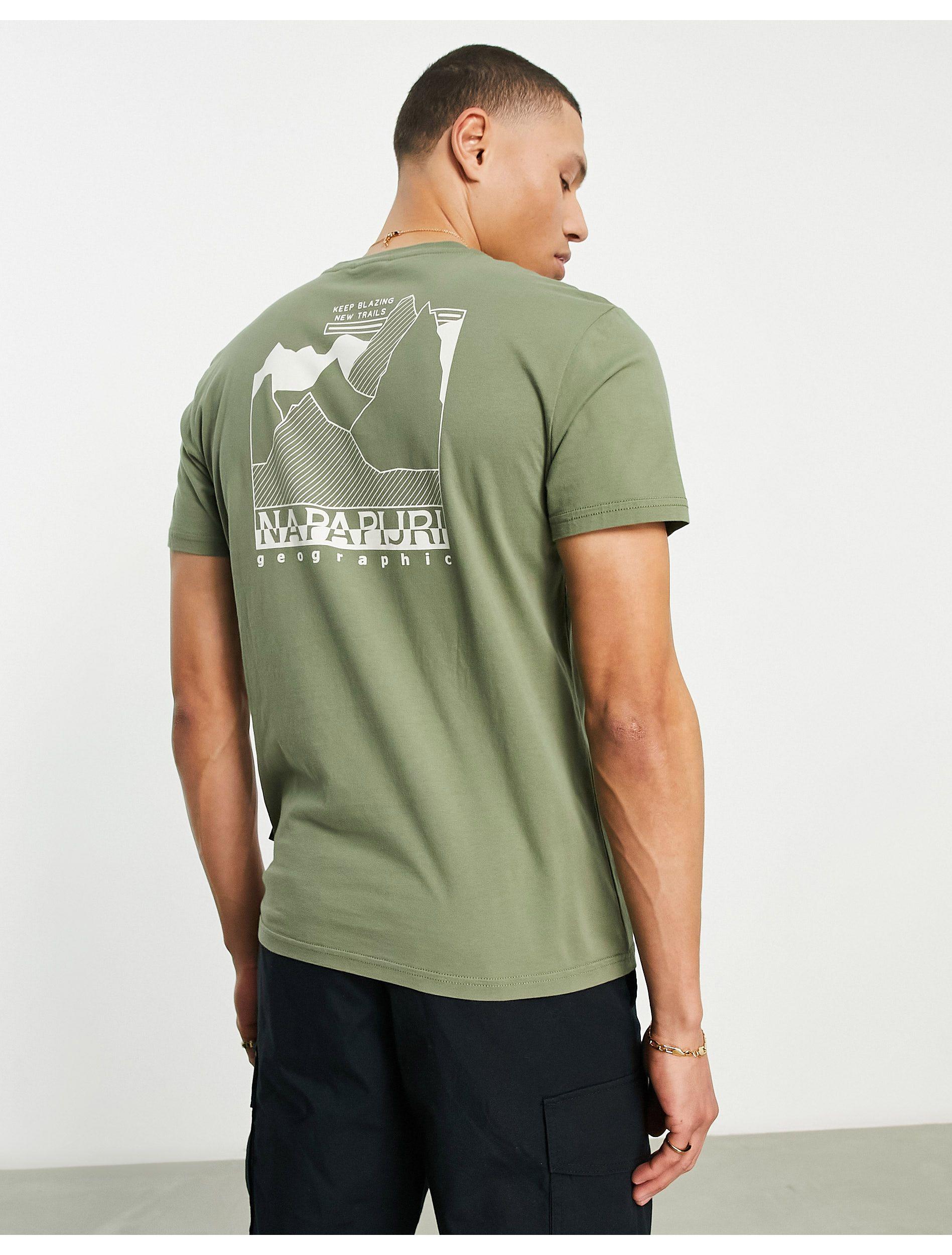 Fede - t-shirt imprimé au dos - kaki Napapijri pour homme en coloris Vert |  Lyst