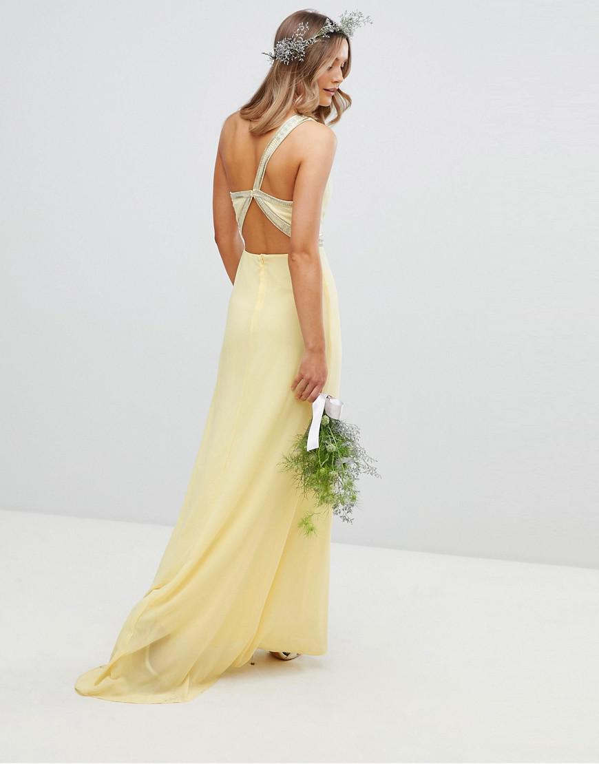 tfnc embellished maxi bridesmaid dress