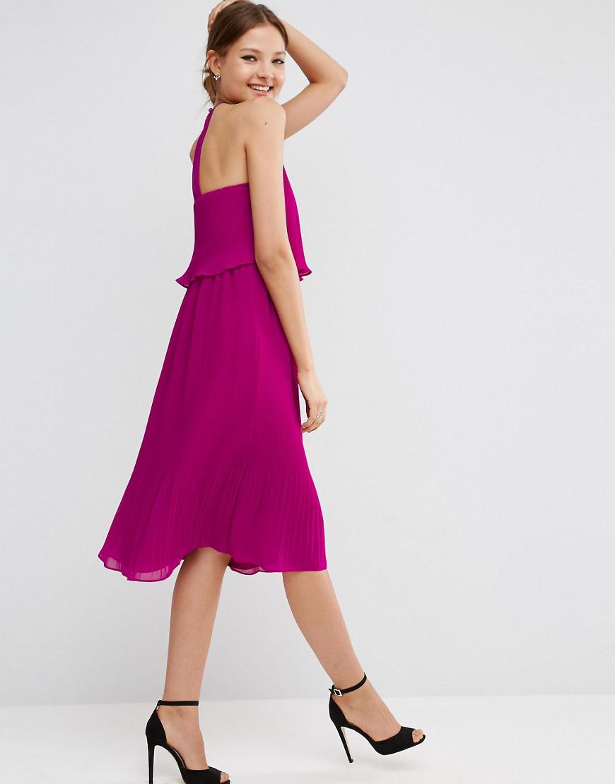 double layer pleated dress