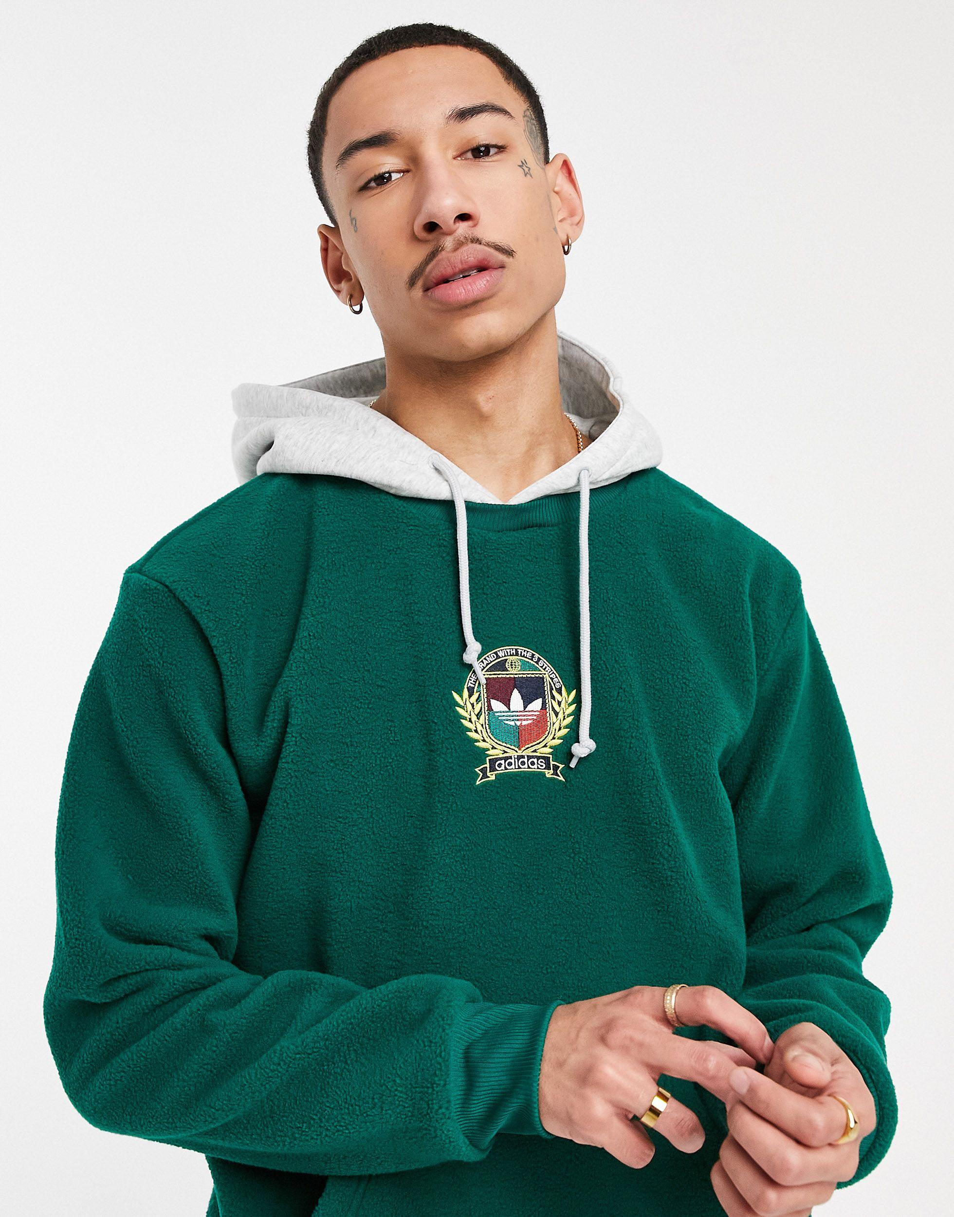 adidas originals collegiate crest hoodie