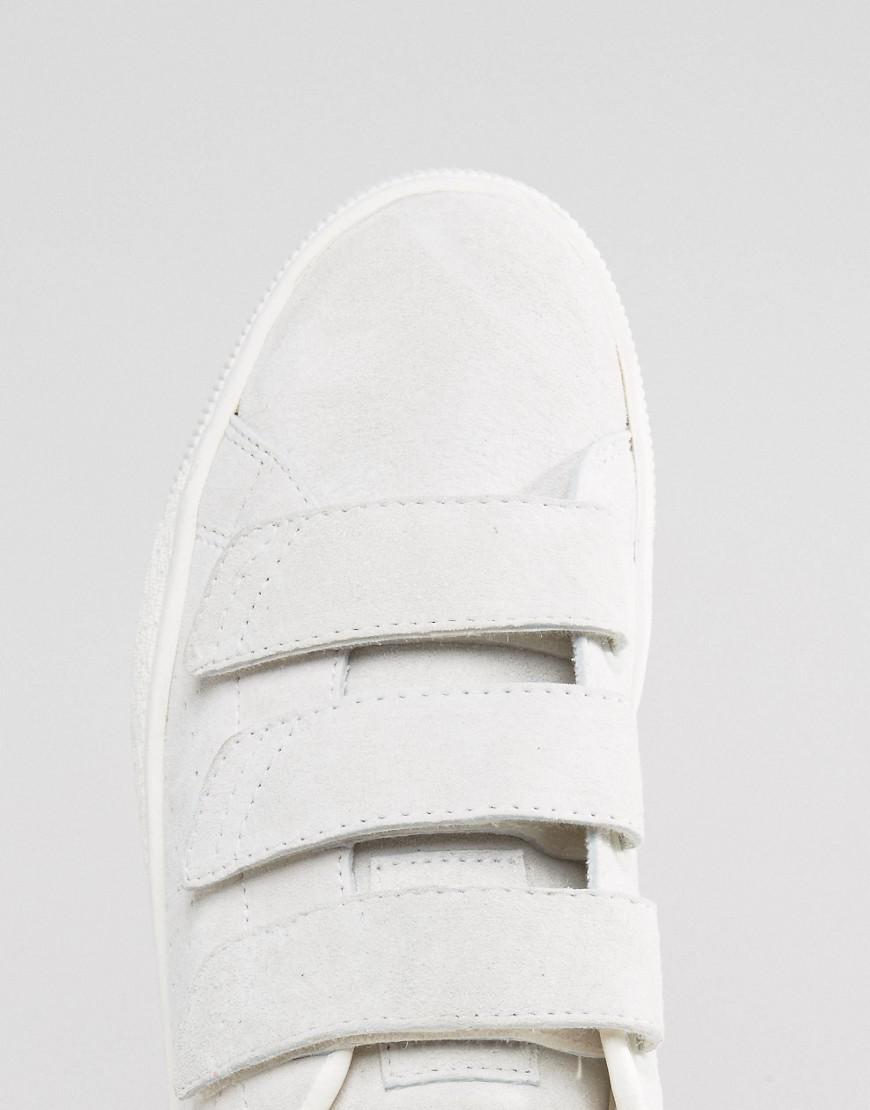 PUMA Leather Basket Velcro Soft Premium Sneakers In White 36318502 for Men  | Lyst