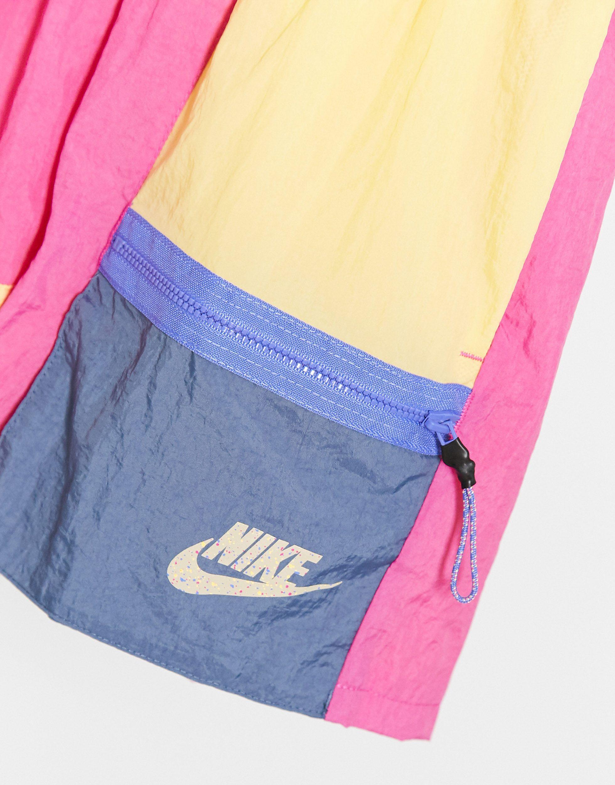 Short color block Nike en coloris Rose | Lyst